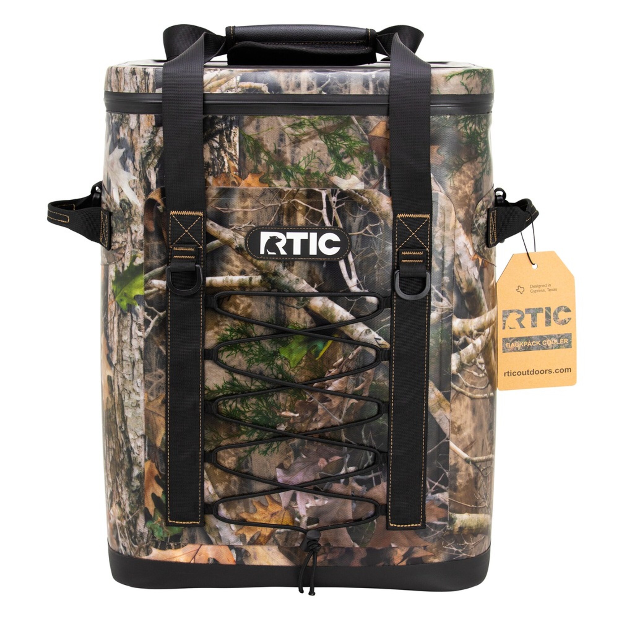 RTIC Outdoors Camo 30 Cans Insulated Backpack Cooler in the