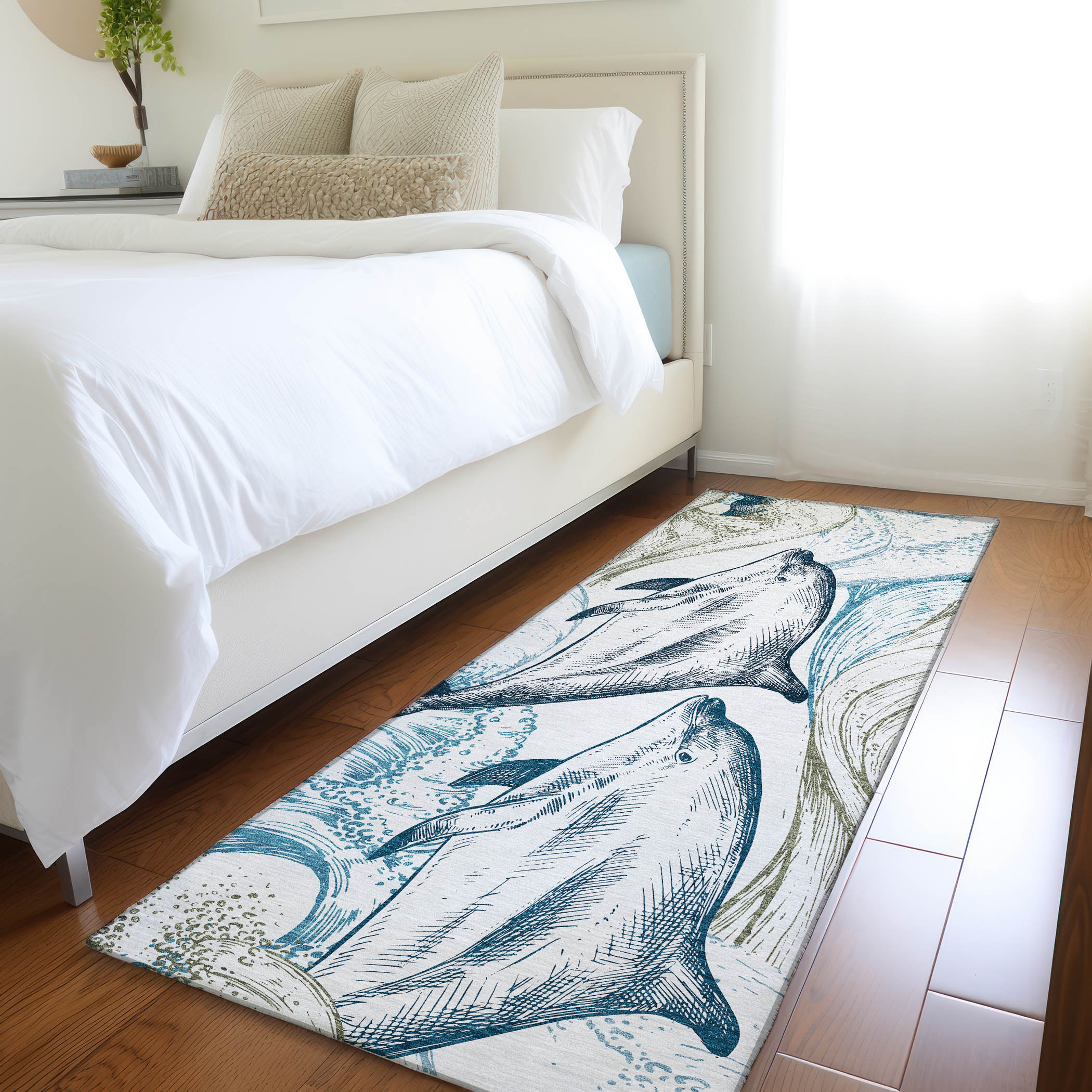 Addison Rugs AMF155IV2X8 Mayfield AMF155IV 2 x 7 (ft) Loomed Polyester Ivory Rectangular Indoor Geometric Machine washable Area rug