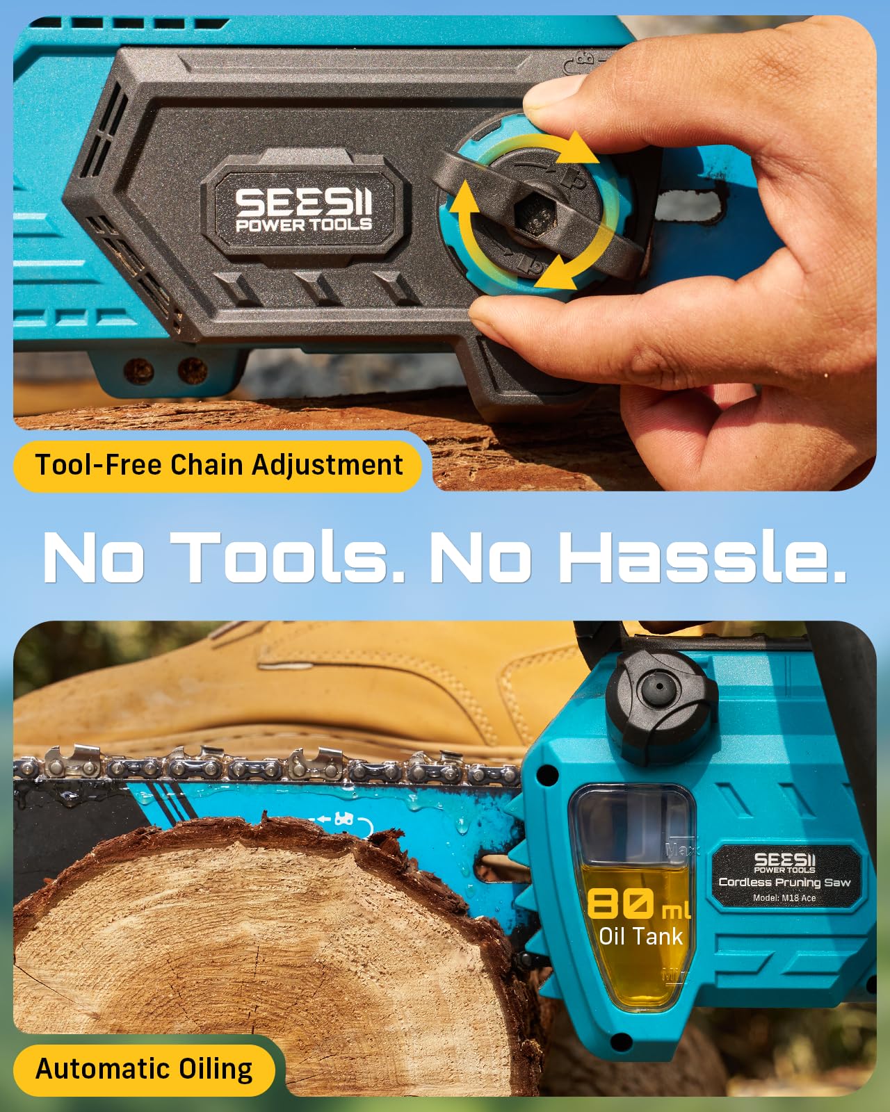 SeeSii M18 ACE Cordless-Chainsaw - View #7