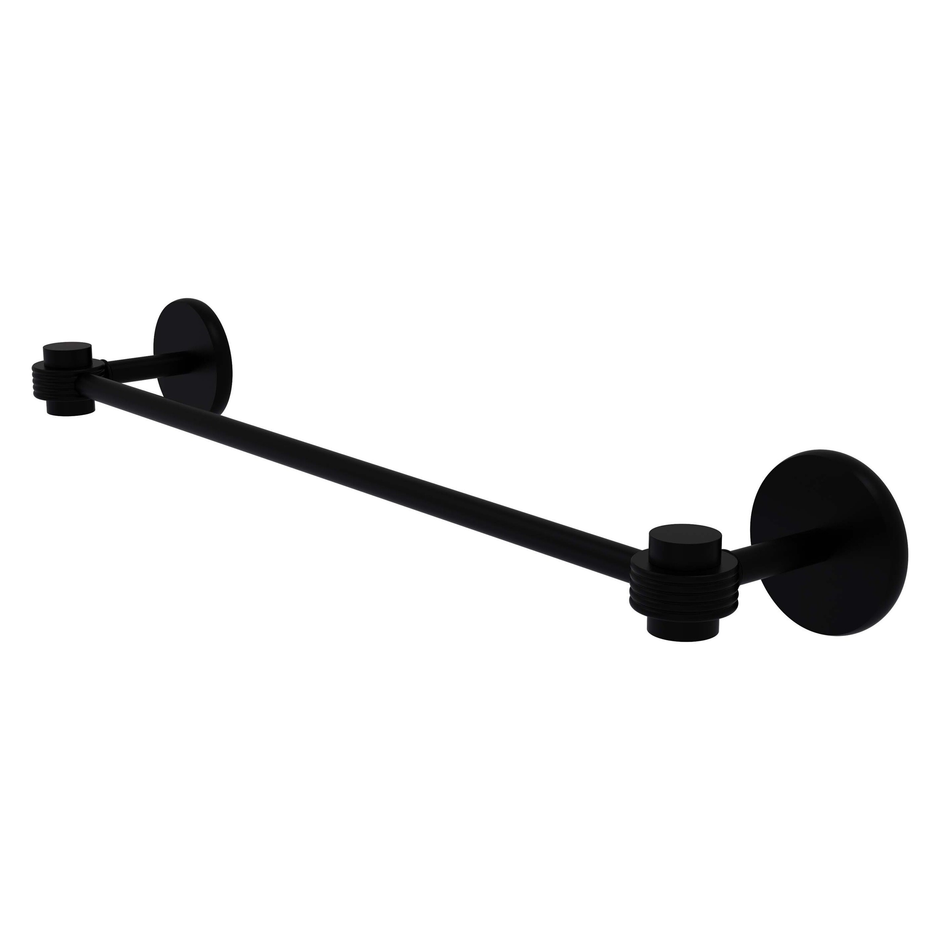 Allied Brass 7131G/18-BKM Satellite Orbit One 18-in Matte Black Wall mount Single Towel Bar