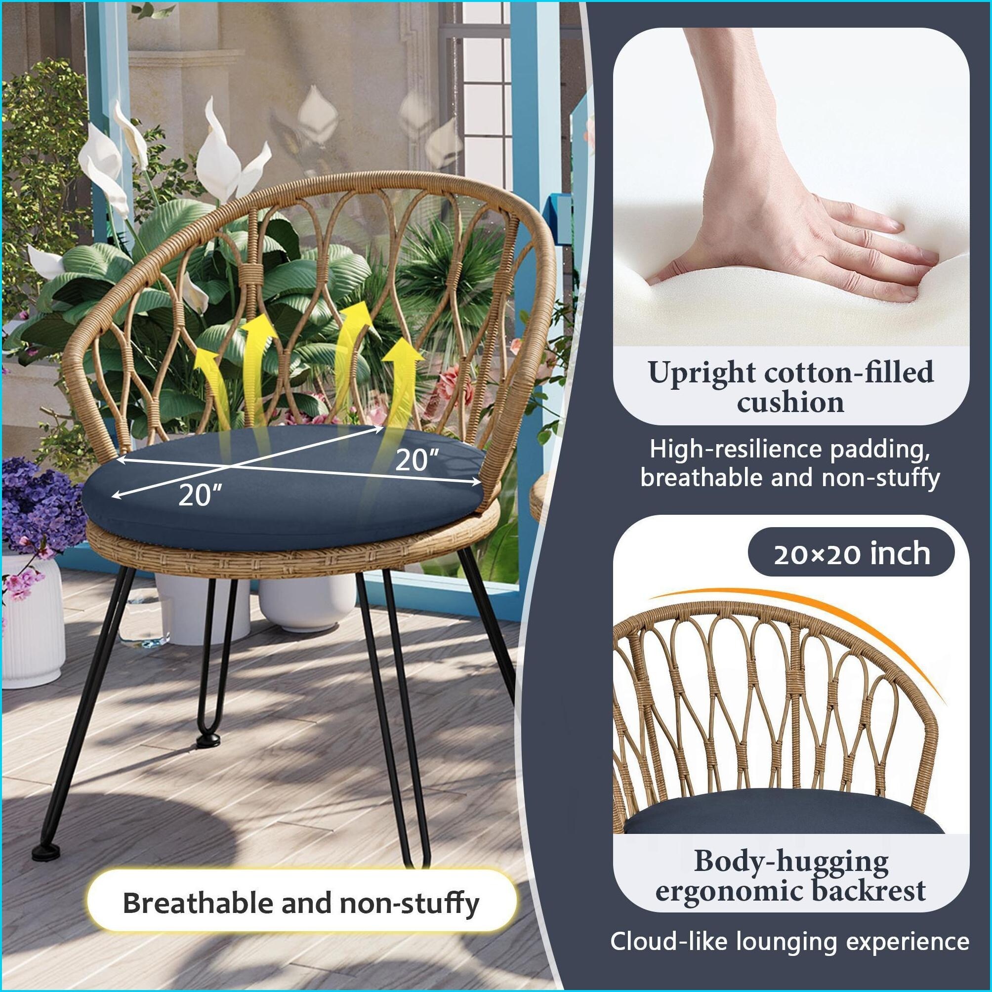 Watnature O8KBHLTFWQMV Patio-Chairs - View #7