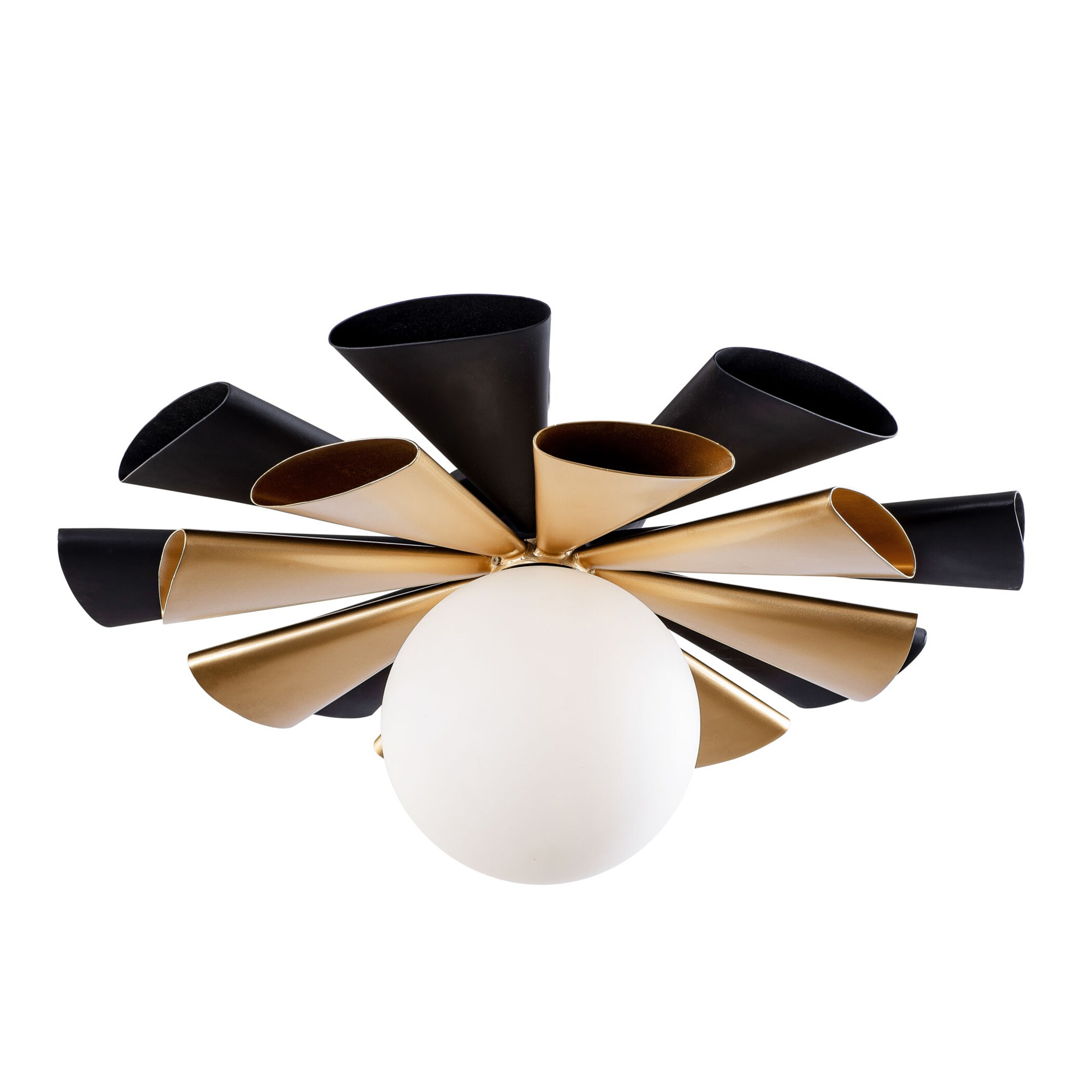 Varaluz 372S01LMBFG Daphne 24-in W 1 -Light Multiple colors Glam Wall Sconce
