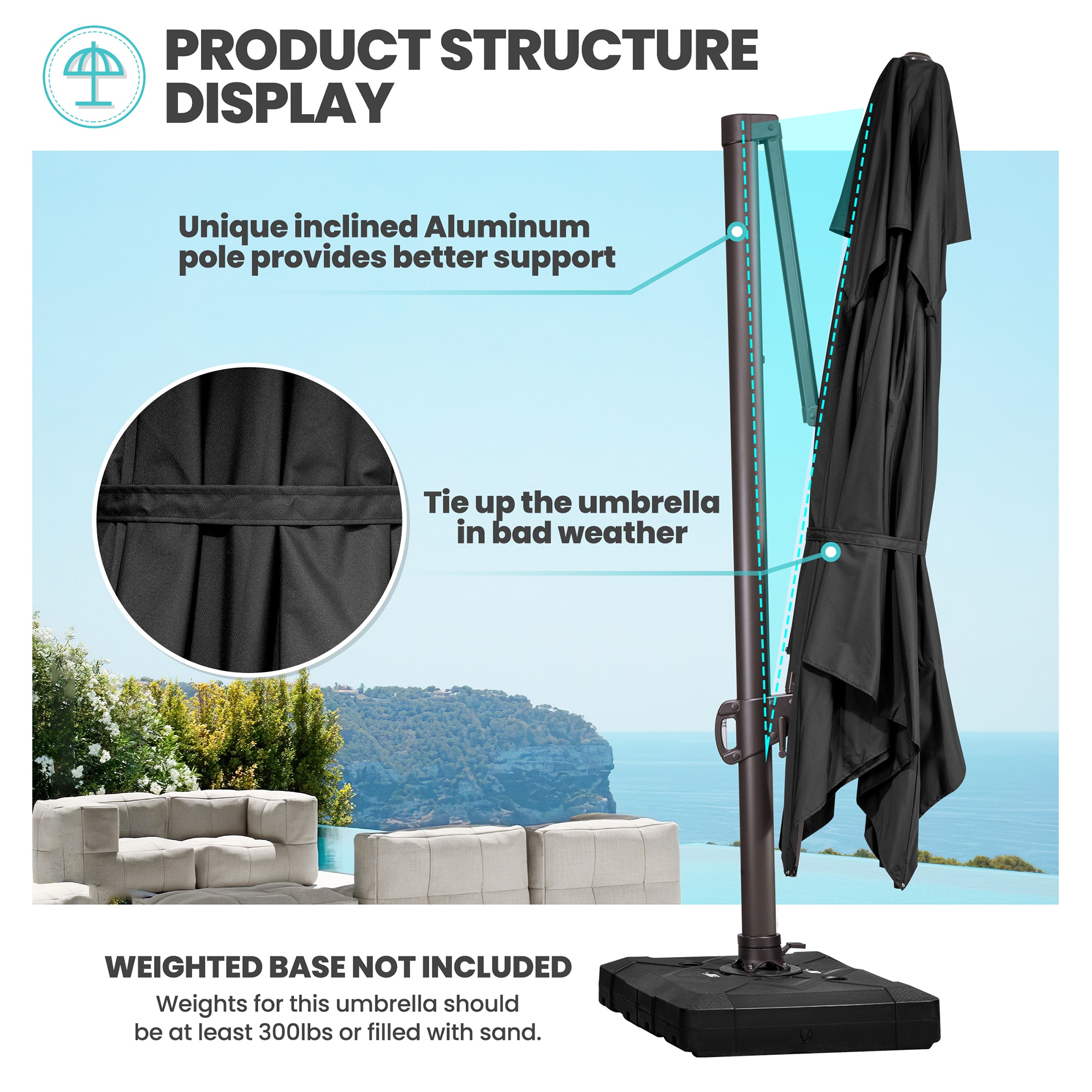 Crestlive Products CL-PU046BLK Umbrellas-2 - View #6