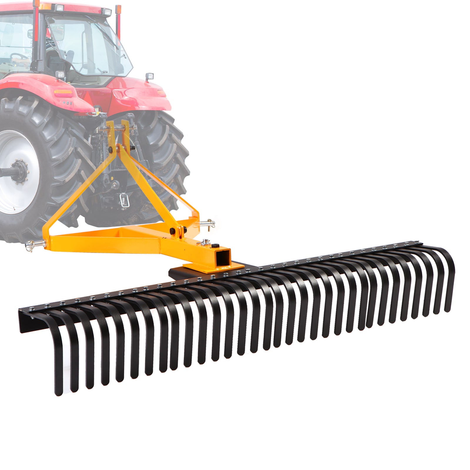 Wildaven MSWK018 14.96-Inches Steel Level-Head Rake