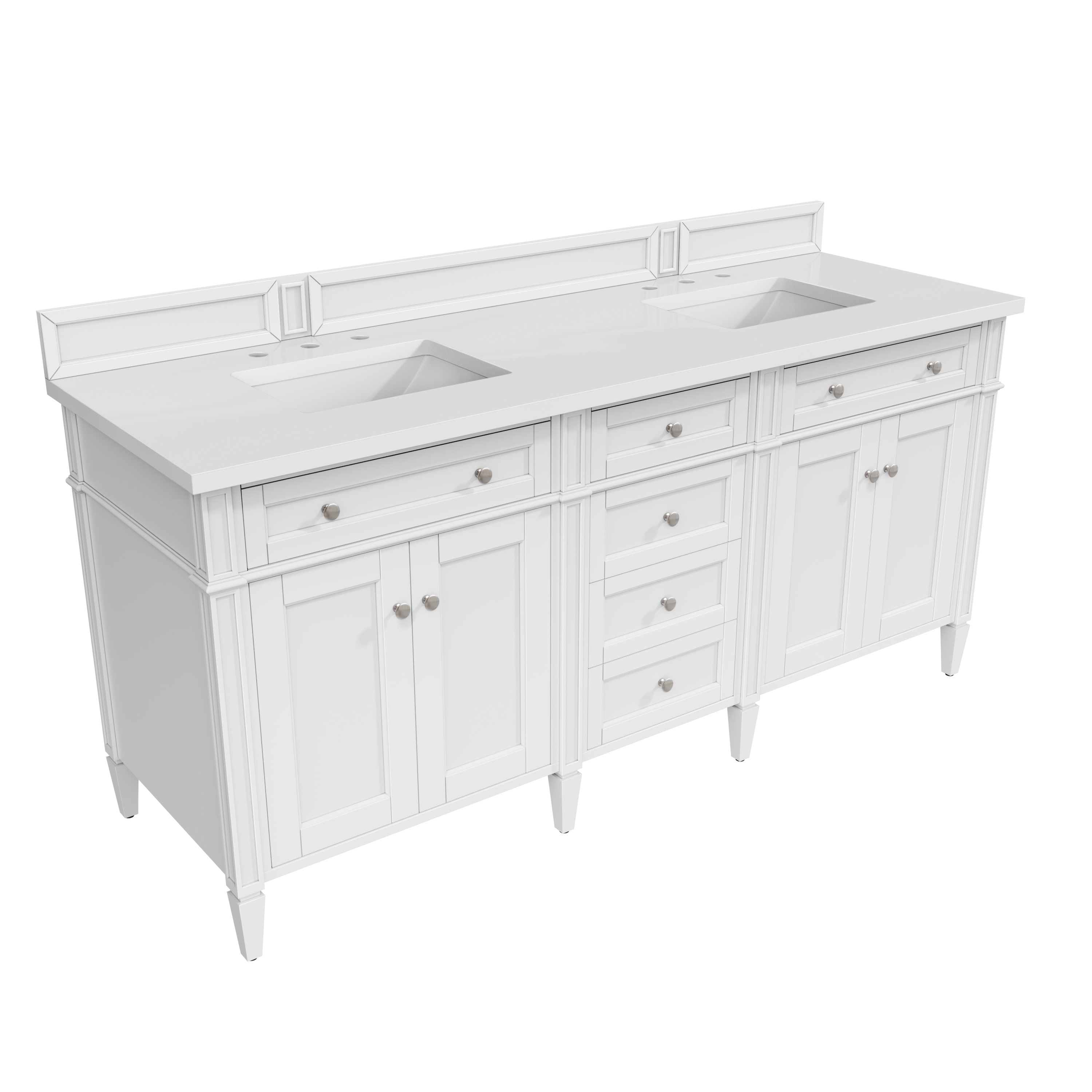 James Martin Vanities 655-V72-BW-3WZ Bath-Vanity-Combo - View #2