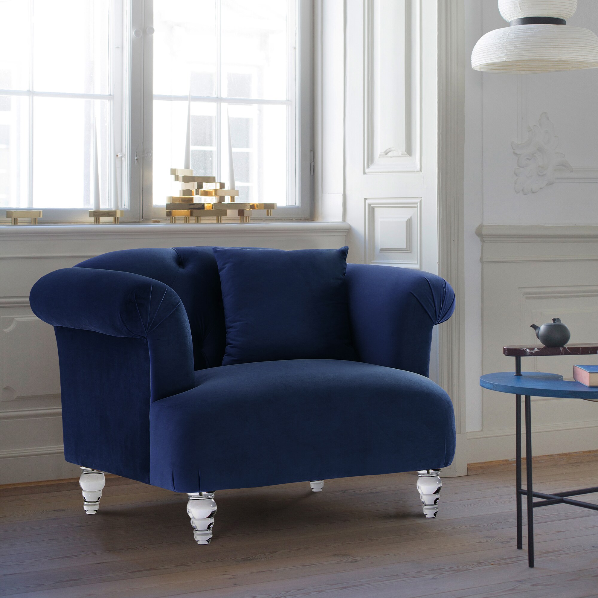 Armen Living LCEG1BLUE chairs - View #4