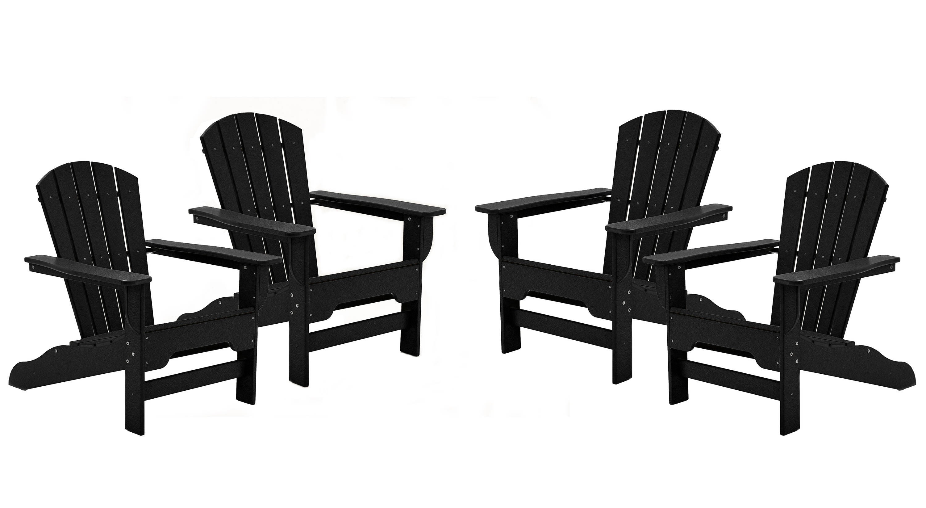 DuroGreen BR35294PKBL Boca Raton 4 -Piece Patio Conversation Set