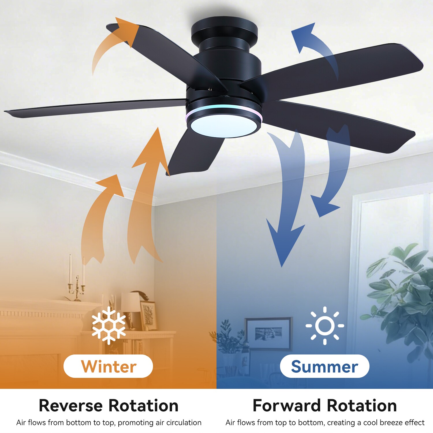 Kviflon LS8933-41BKRGB Ceiling-Fans - View #7