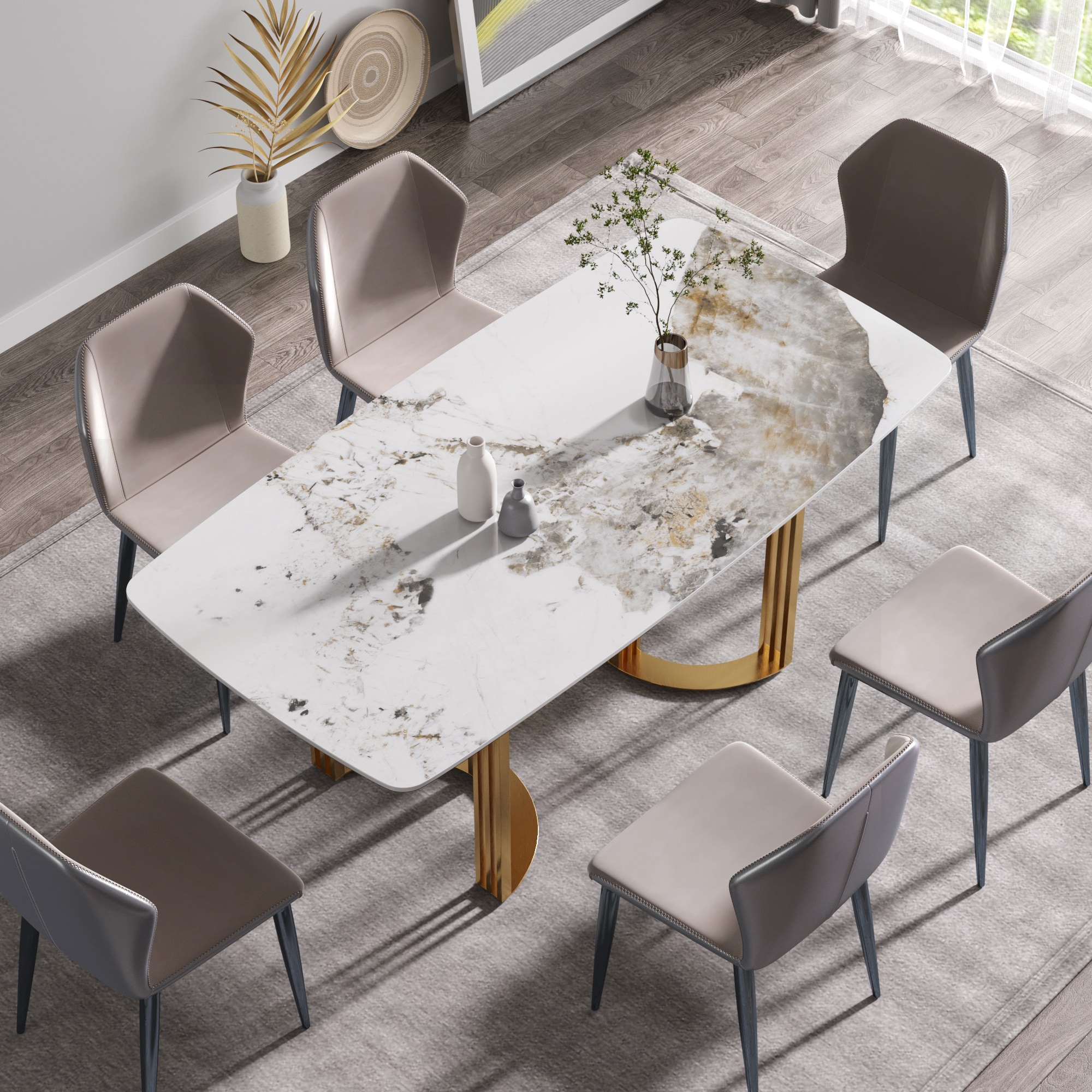 LIVIZA GIZ-AT1063WT Dining-Tables - View #2