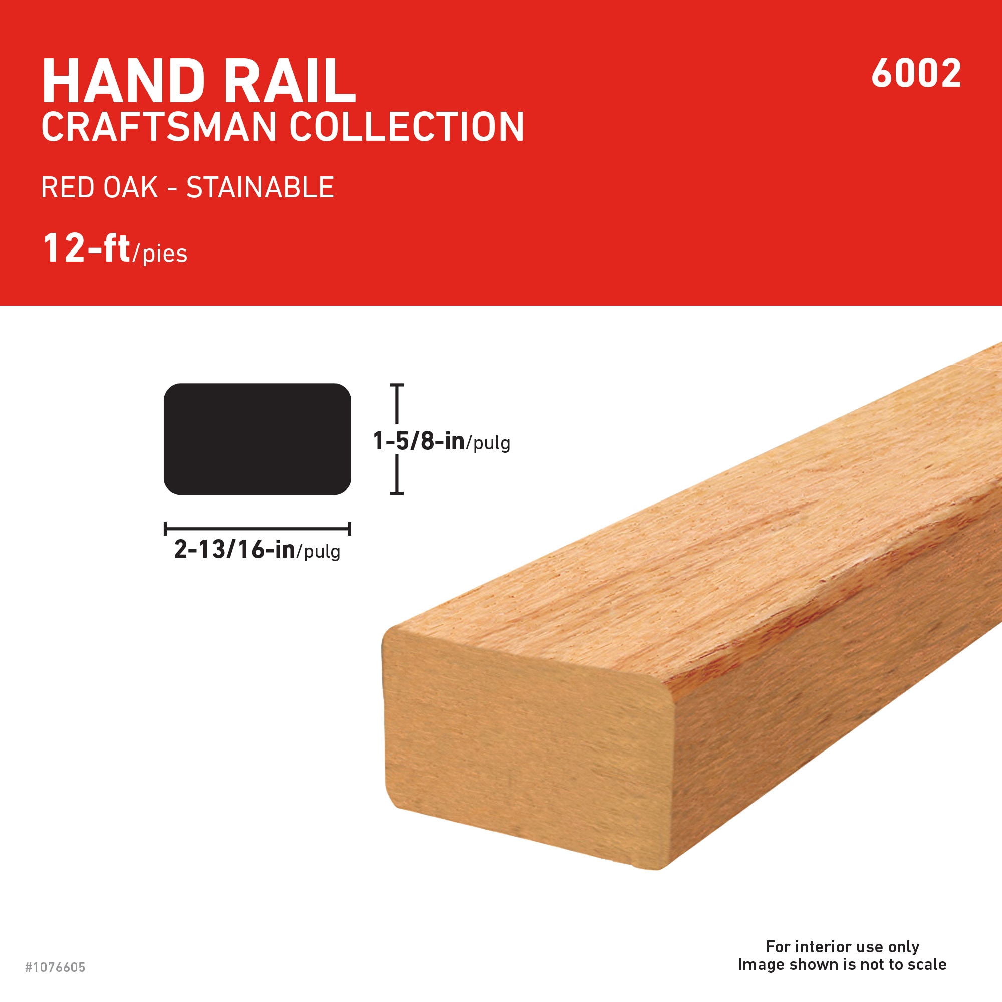 L.J. Smith Stair Systems 6002 12 ETOAK Interior-Stairpart-Railing - View #4