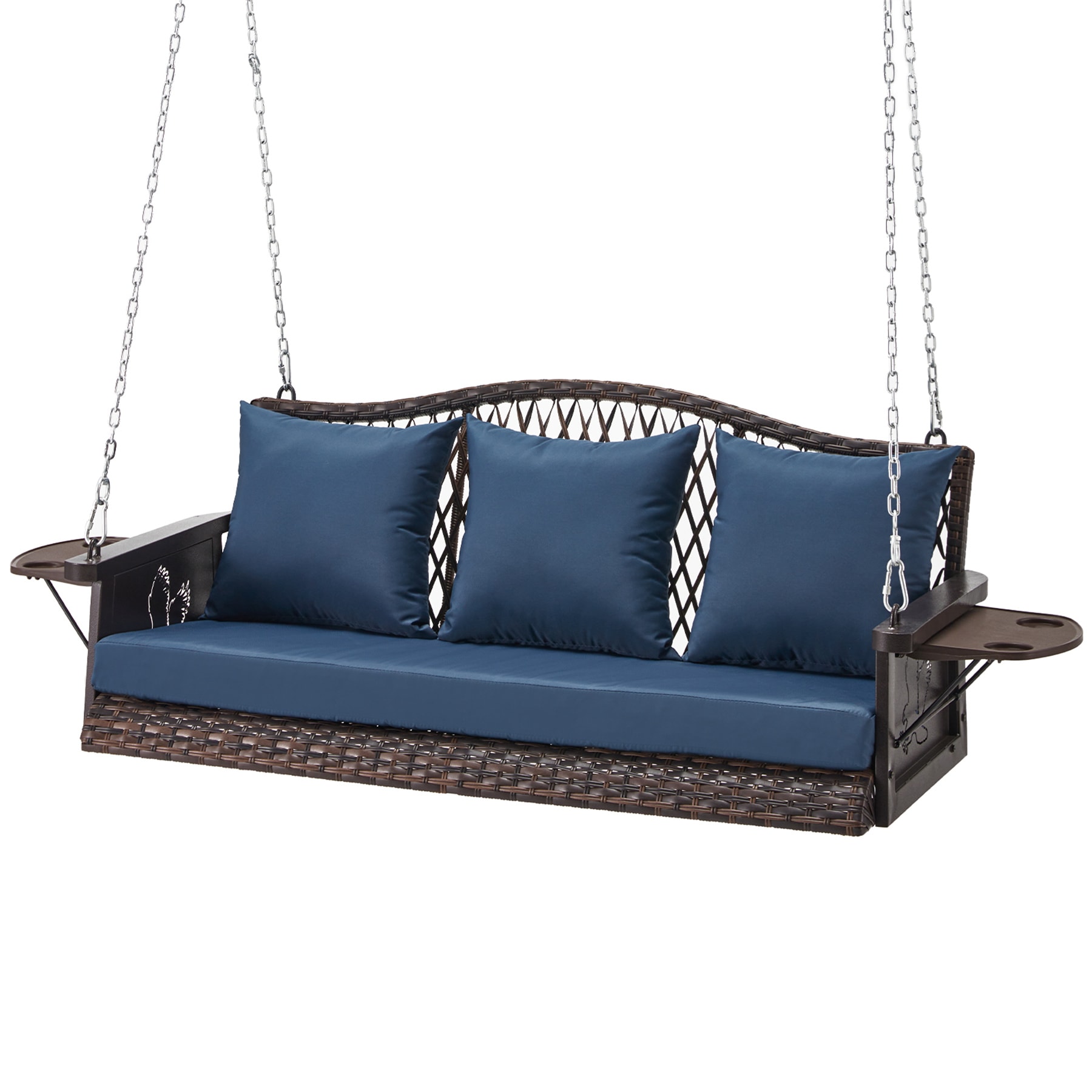 CESICIA YS12A Porch Swing Blue Porch Swing Canopy