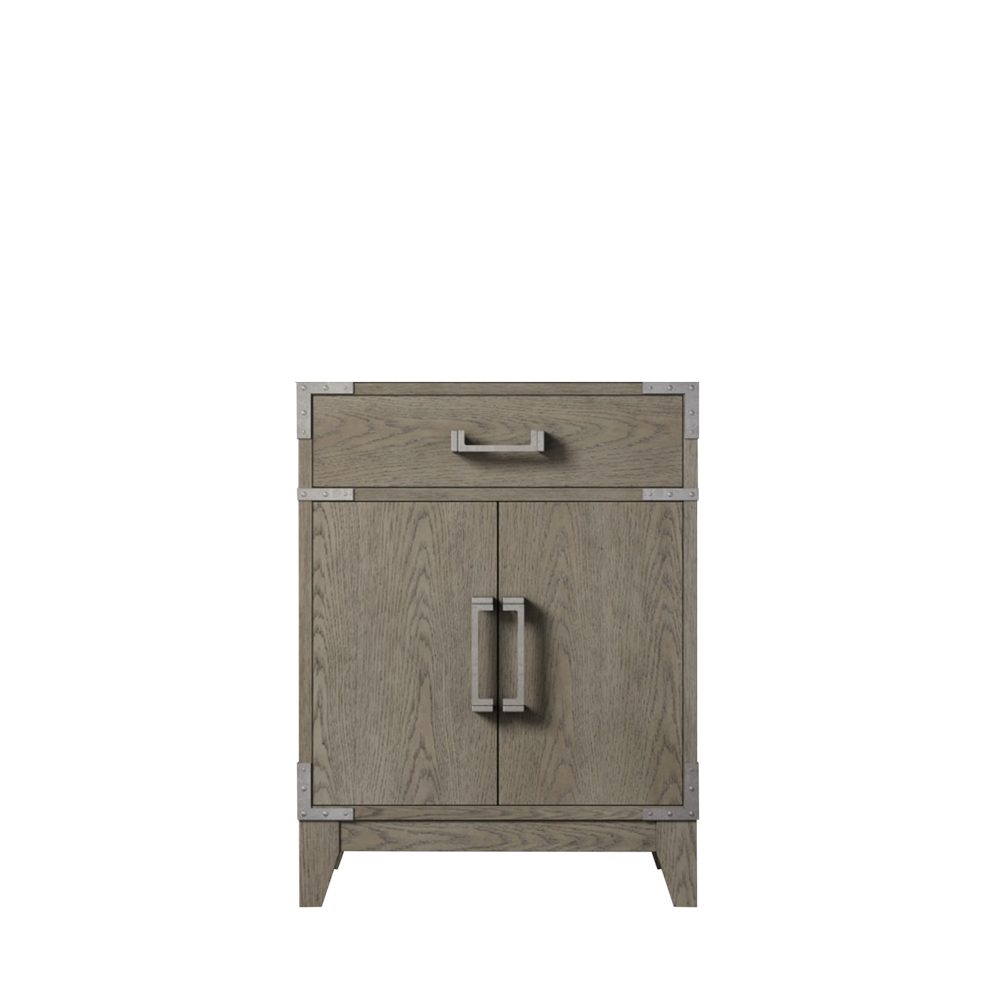 Lexora LVW24SR000 Wilton 24-in Grey Oak Bathroom Vanity Base Cabinet without Top