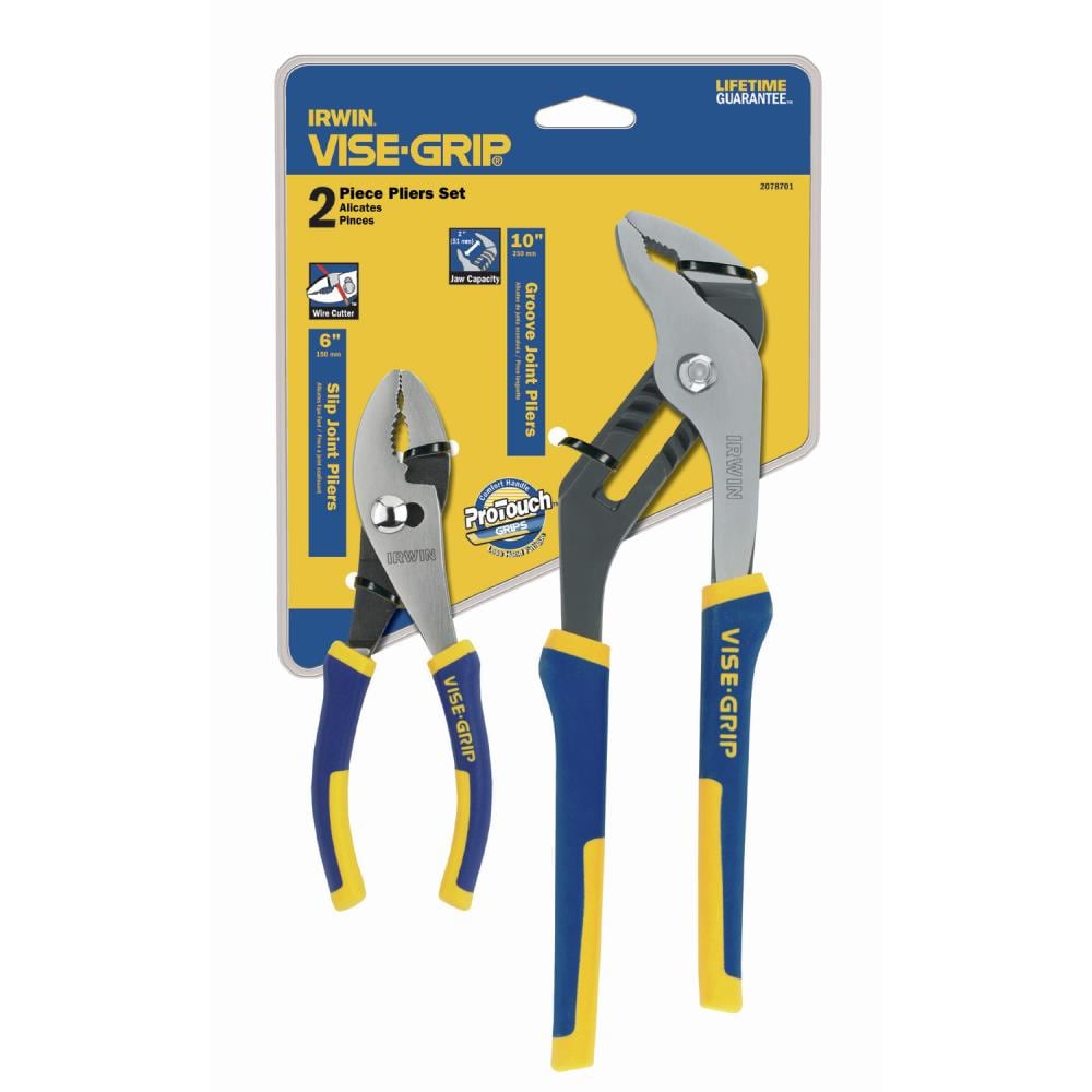 IRWIN 2078701 VISE-GRIP ProPliers 2-Pack Assorted Pliers