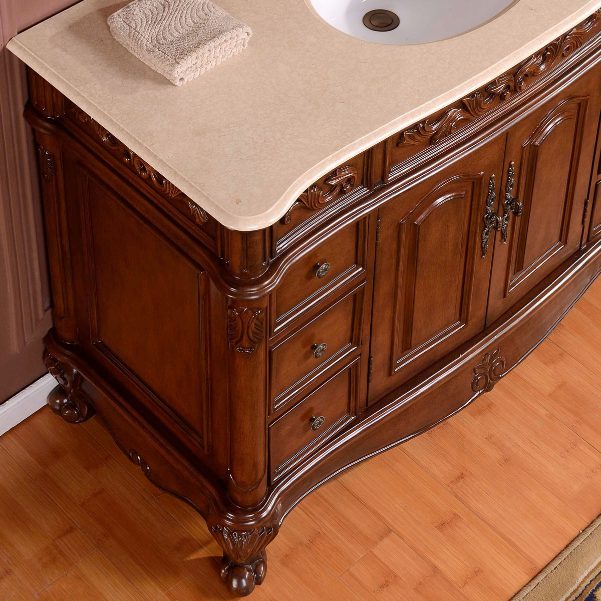 Silkroad Exclusive ZY-0250-CM-UWC-48 Bath-Vanity-Combo - View #5