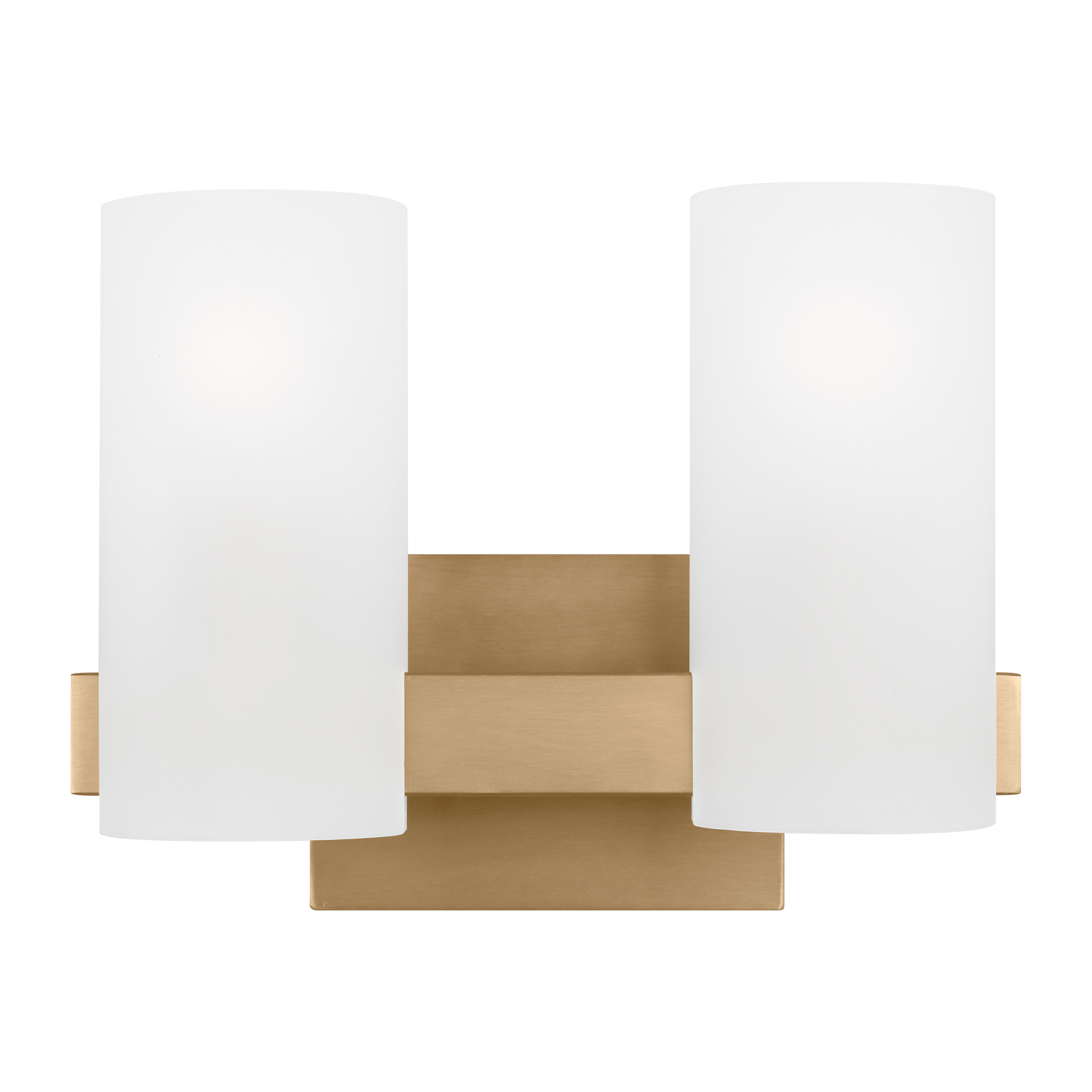 Scott Living DJV1102SB Rhode 12.125-in 2 -Light Satin Brass Modern/contemporary Vanity light