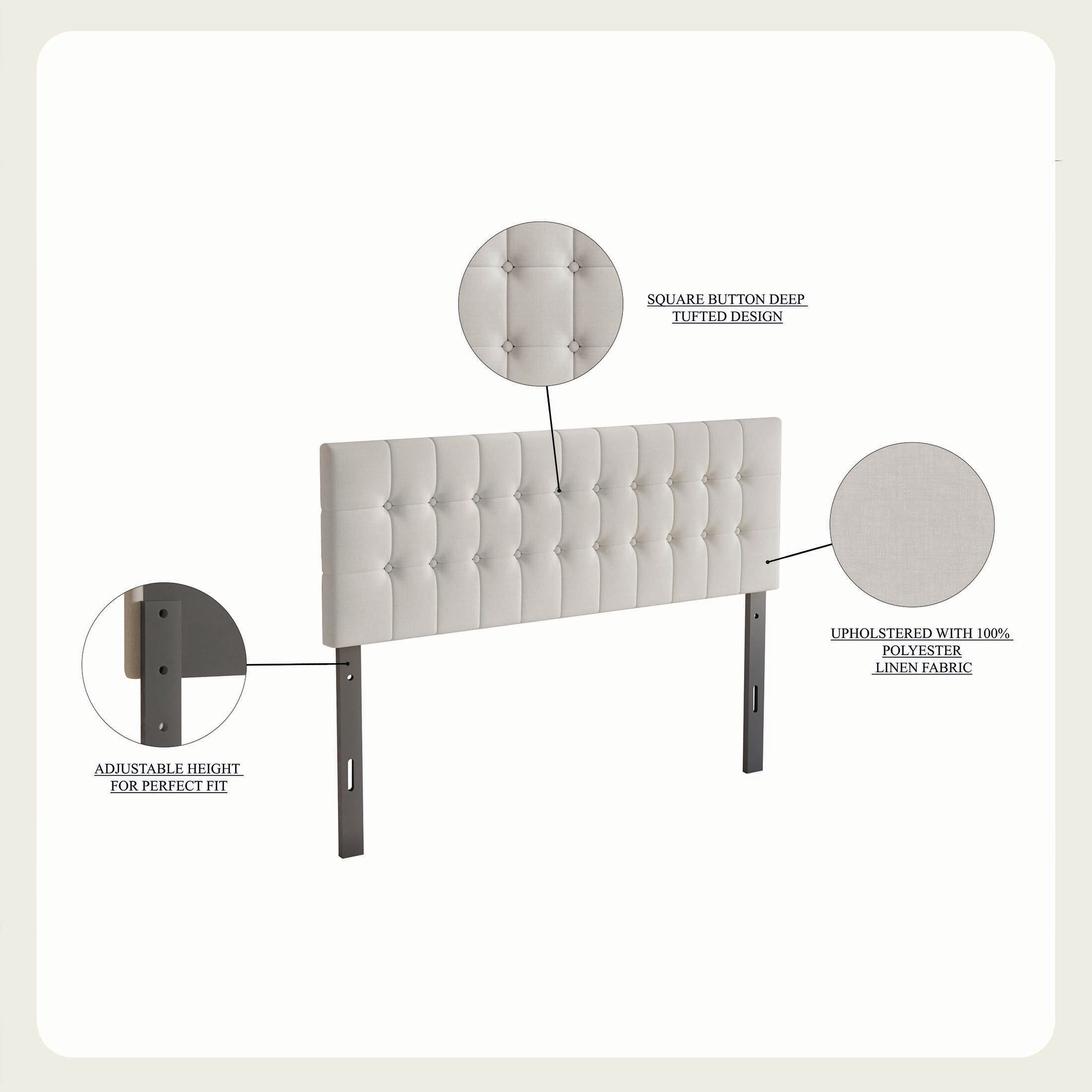 CasePiece C8377FUHB-BK-LN Upholstered-Headboards - View #6