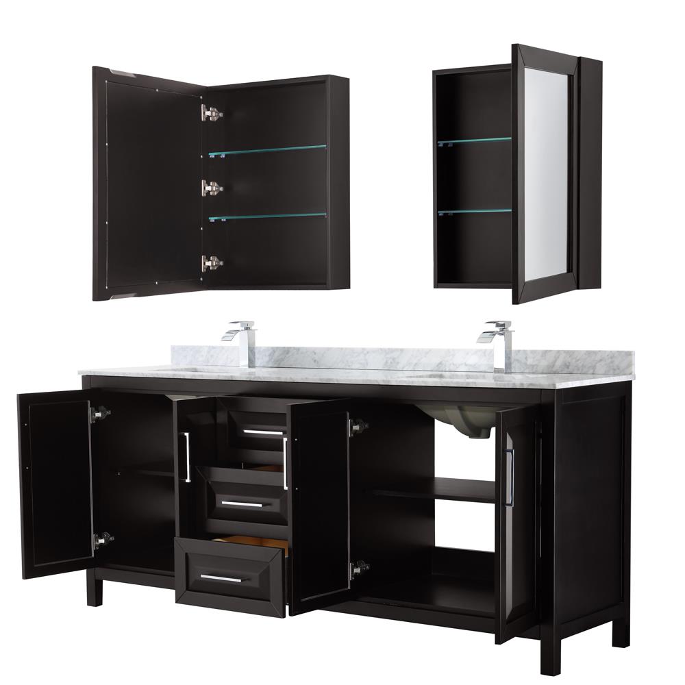 Wyndham Collection WCV252580DDECMUNSMED Bath-Vanity-Combo - View #2