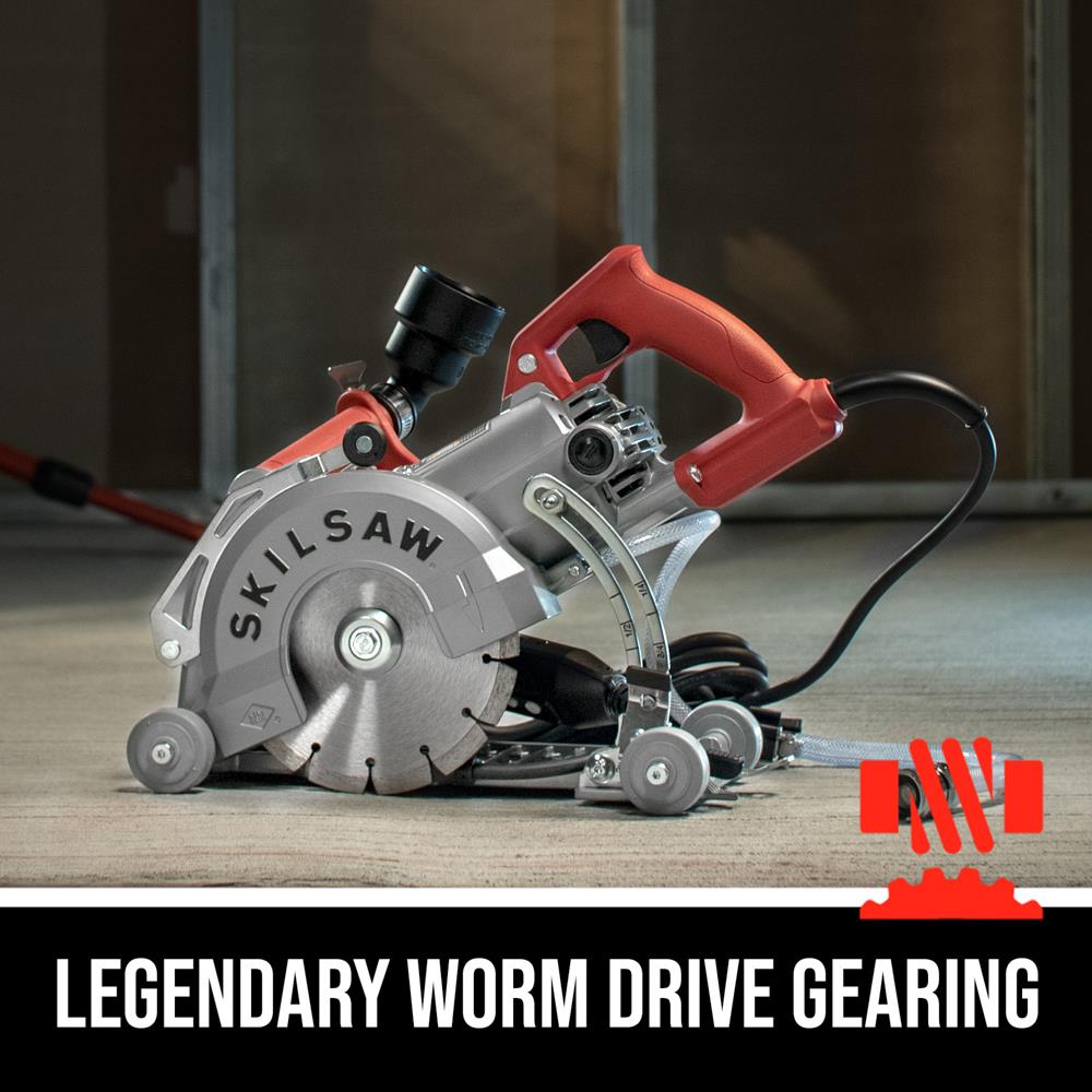 SKIL 7-in Worm Drive Corded Concrete Saw in the Concrete Saws department at 