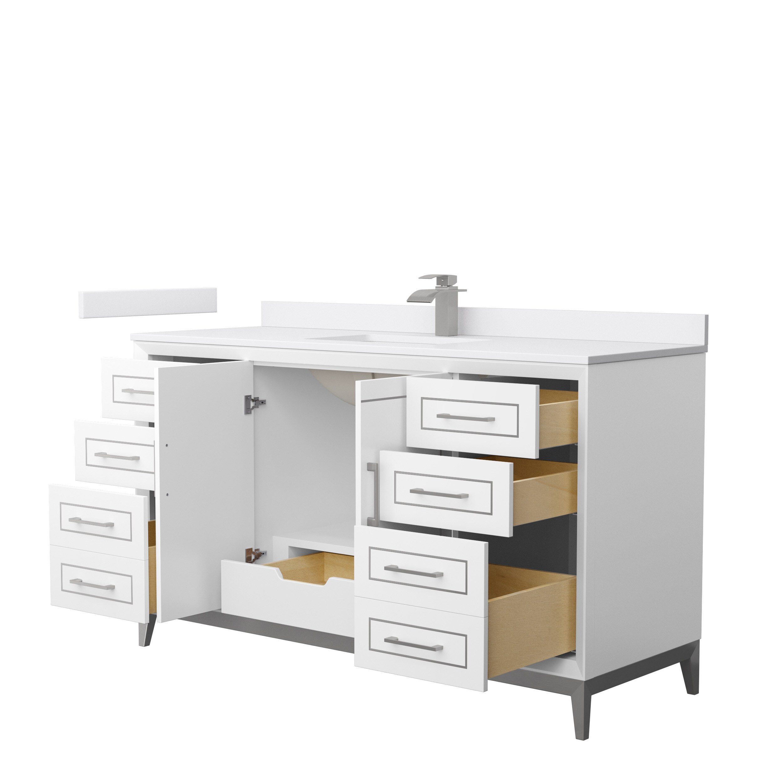 Wyndham Collection WCH515160SWHWCUNSMXX Bath-Vanity-Combo - View #2