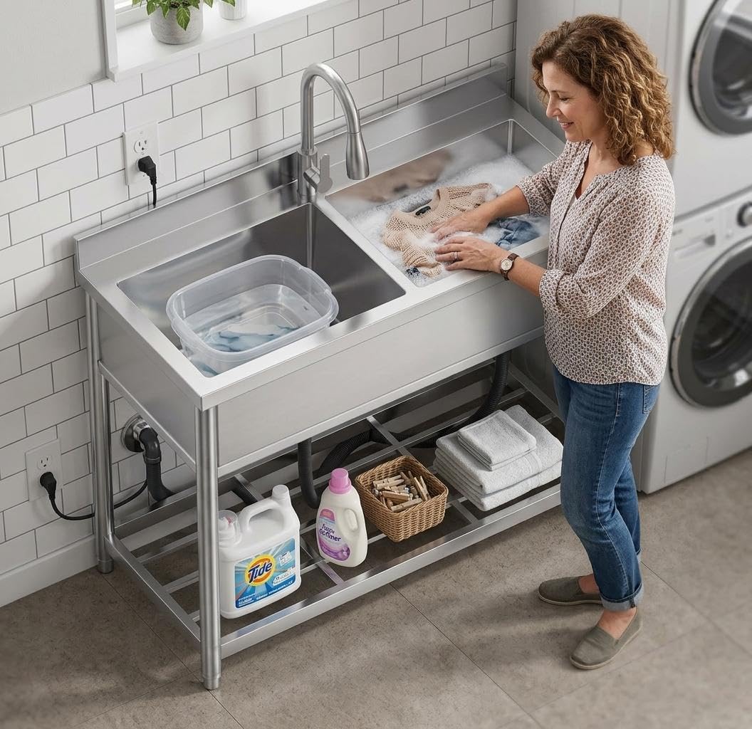 GarveeLife IEJVPSR8ONY3BXM Laundry-Tubs-Utility-Sinks - View #6