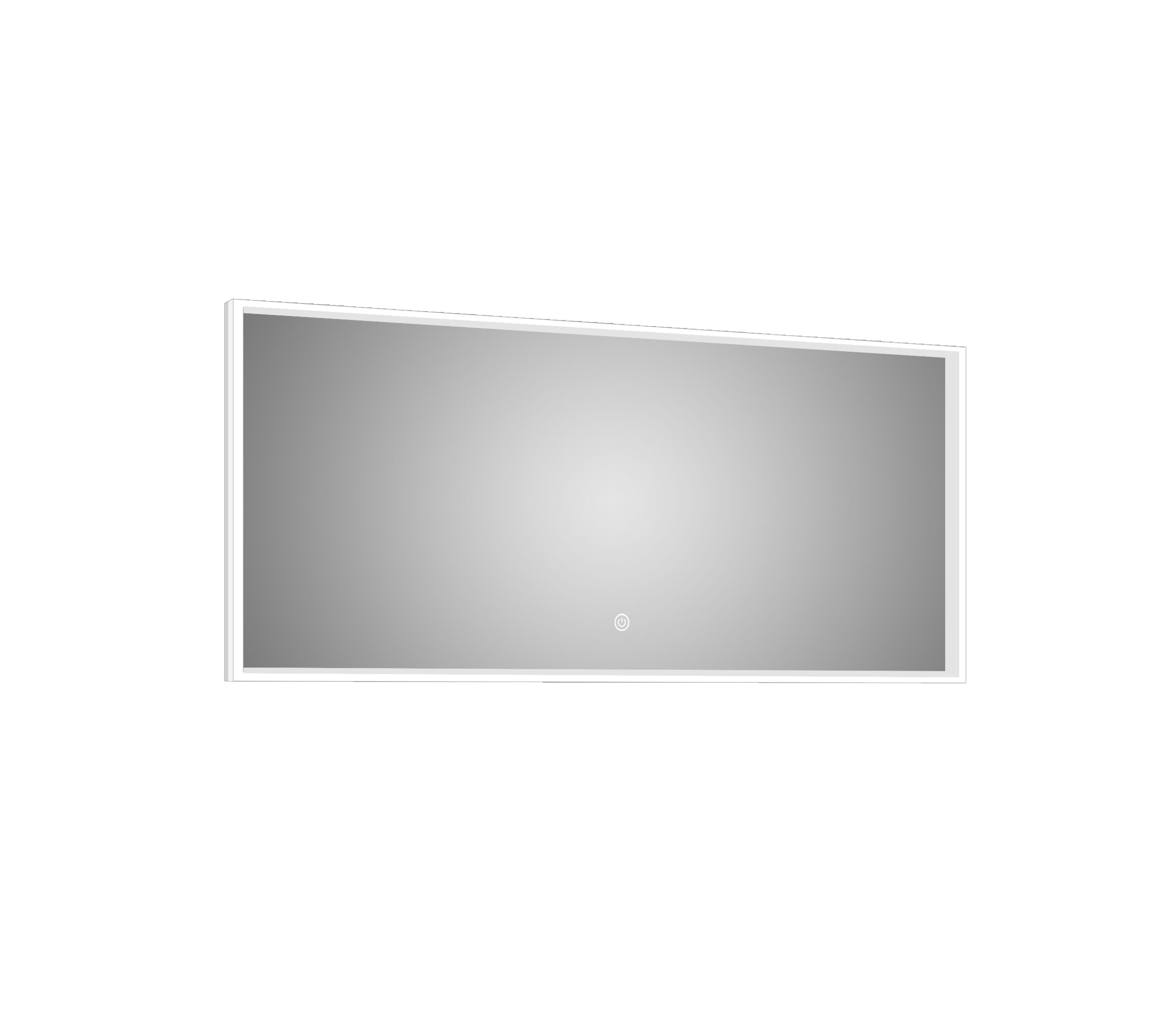lighted IMPRESSIONS LI5188 Azure 48-in x 24-in Lighted Aluminum Framed Frameless Bathroom Vanity Mirror