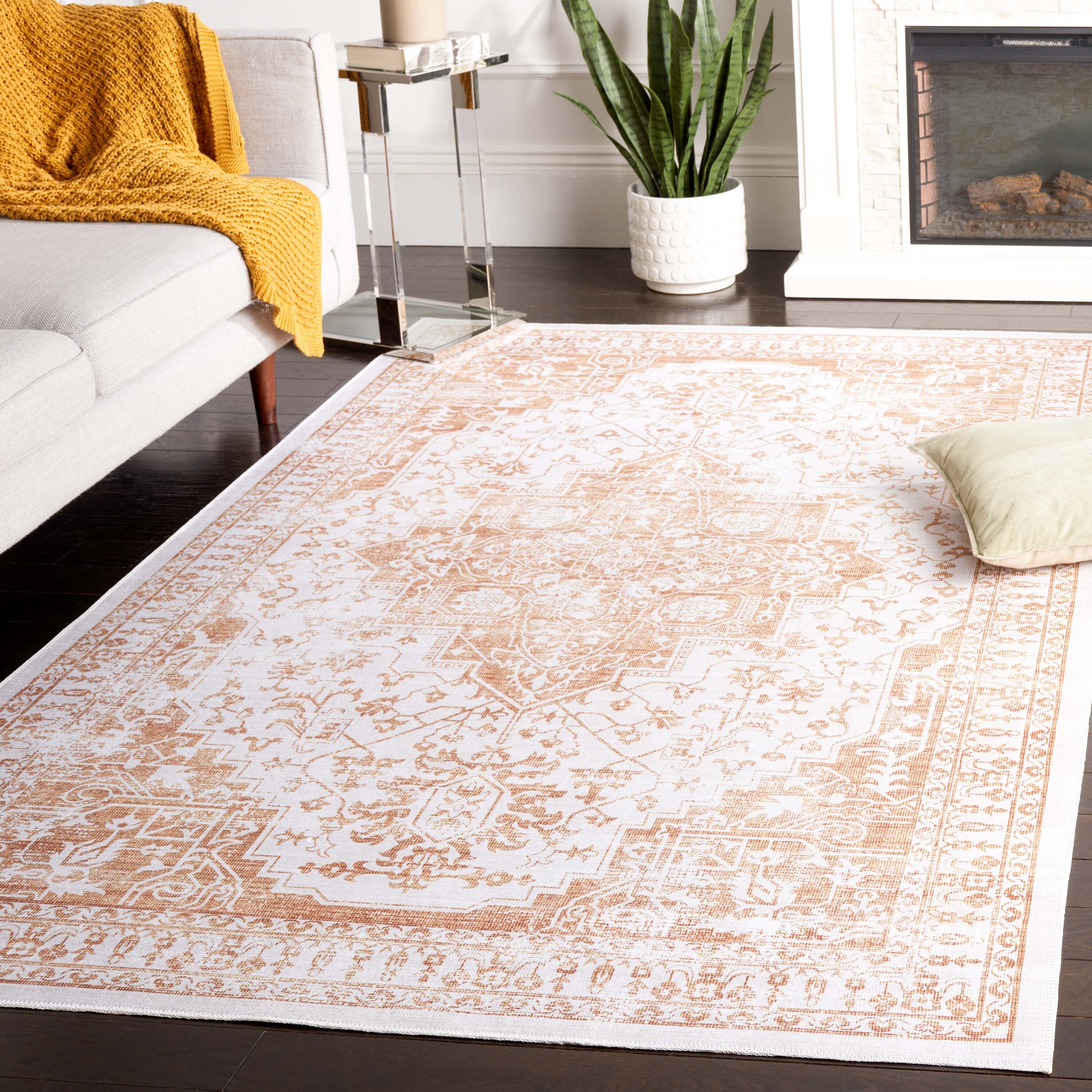 Arizona 127B Beige Gold 4ft x 6ft Traditional Rug