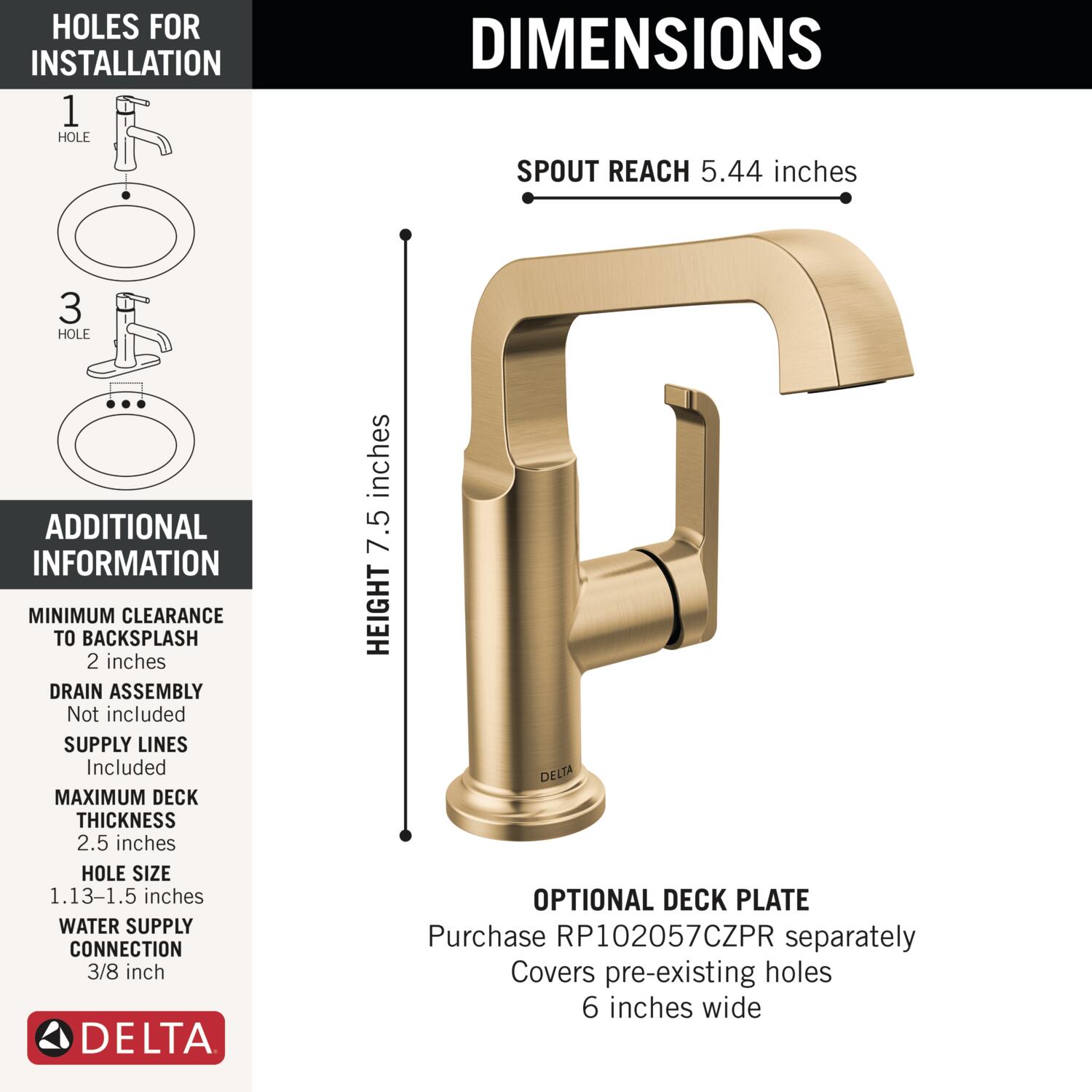 Delta 689-CZ-PR-DST Lavatory-Faucets - View #3