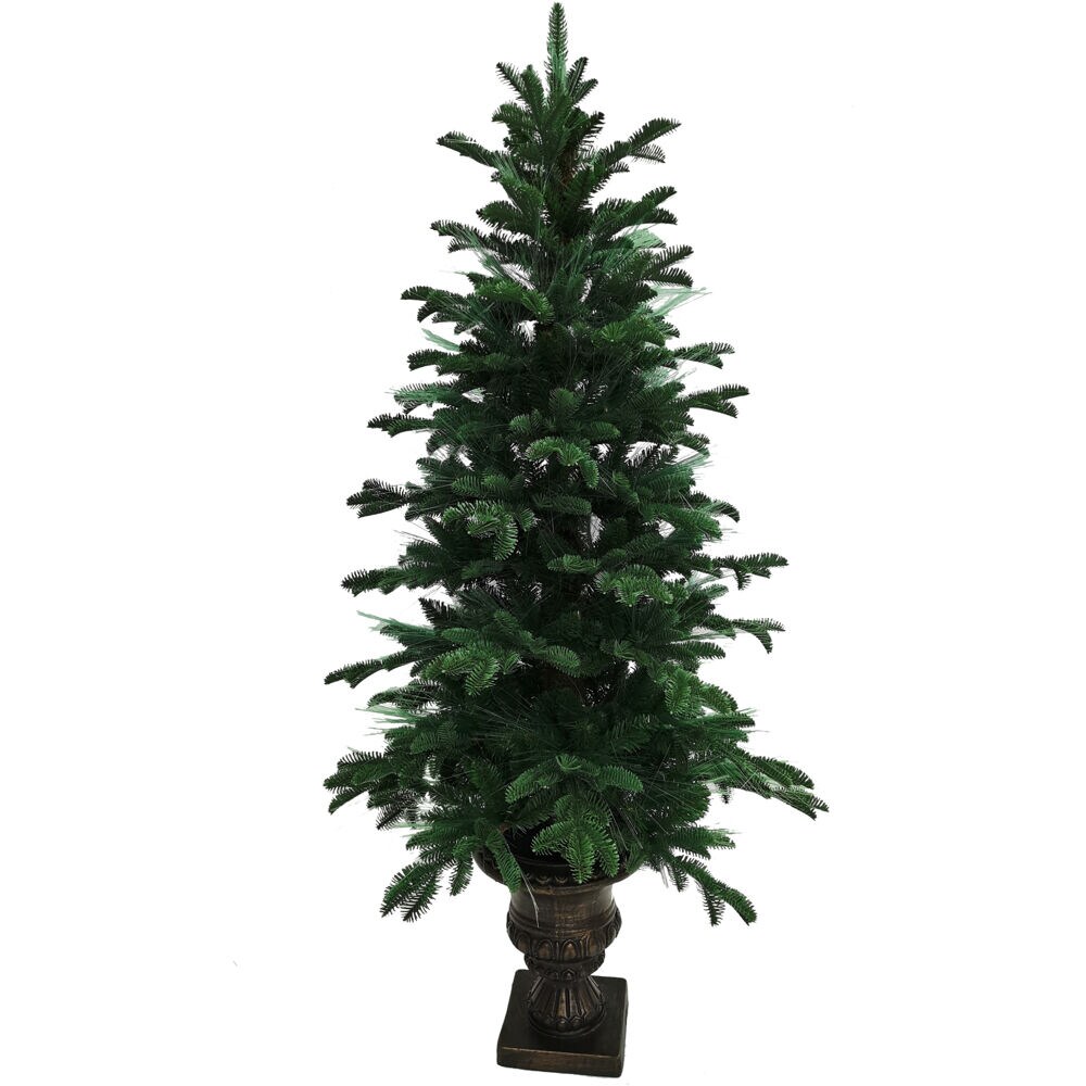 Fraser Hill Farm FFFTFOPT050-6GR 5-Feet Pine Pre-lit Artificial Christmas Tree with Multicolor LED Lights