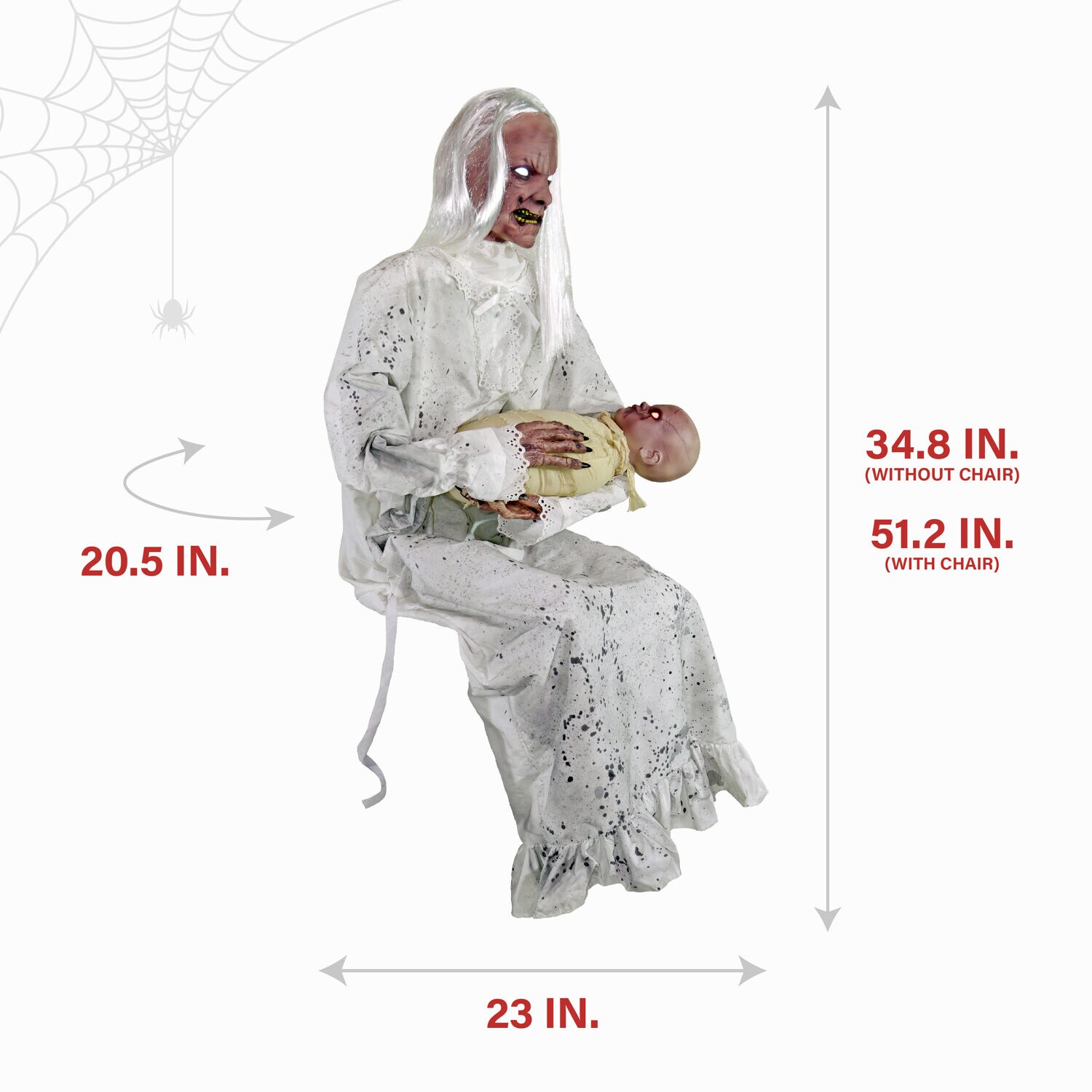 Haunted Hill Farm HHGRVLYGRNY-1FLSA Halloween-Animatronics - View #3