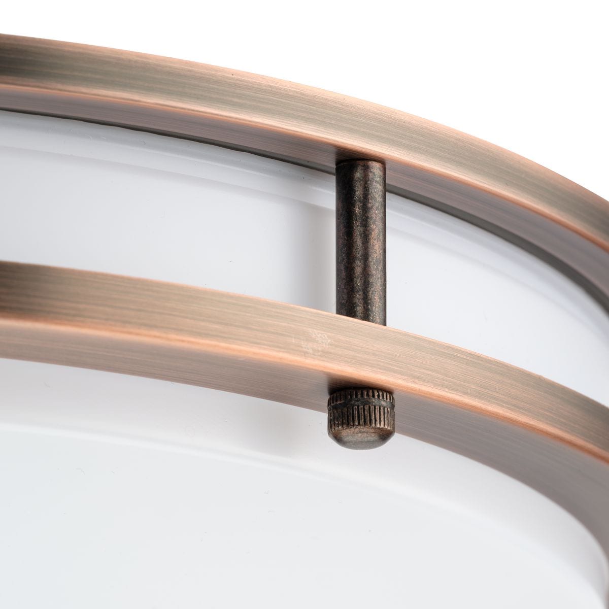 Urban Bronze 14" LED Flush Mount Light with Glass Diffuser