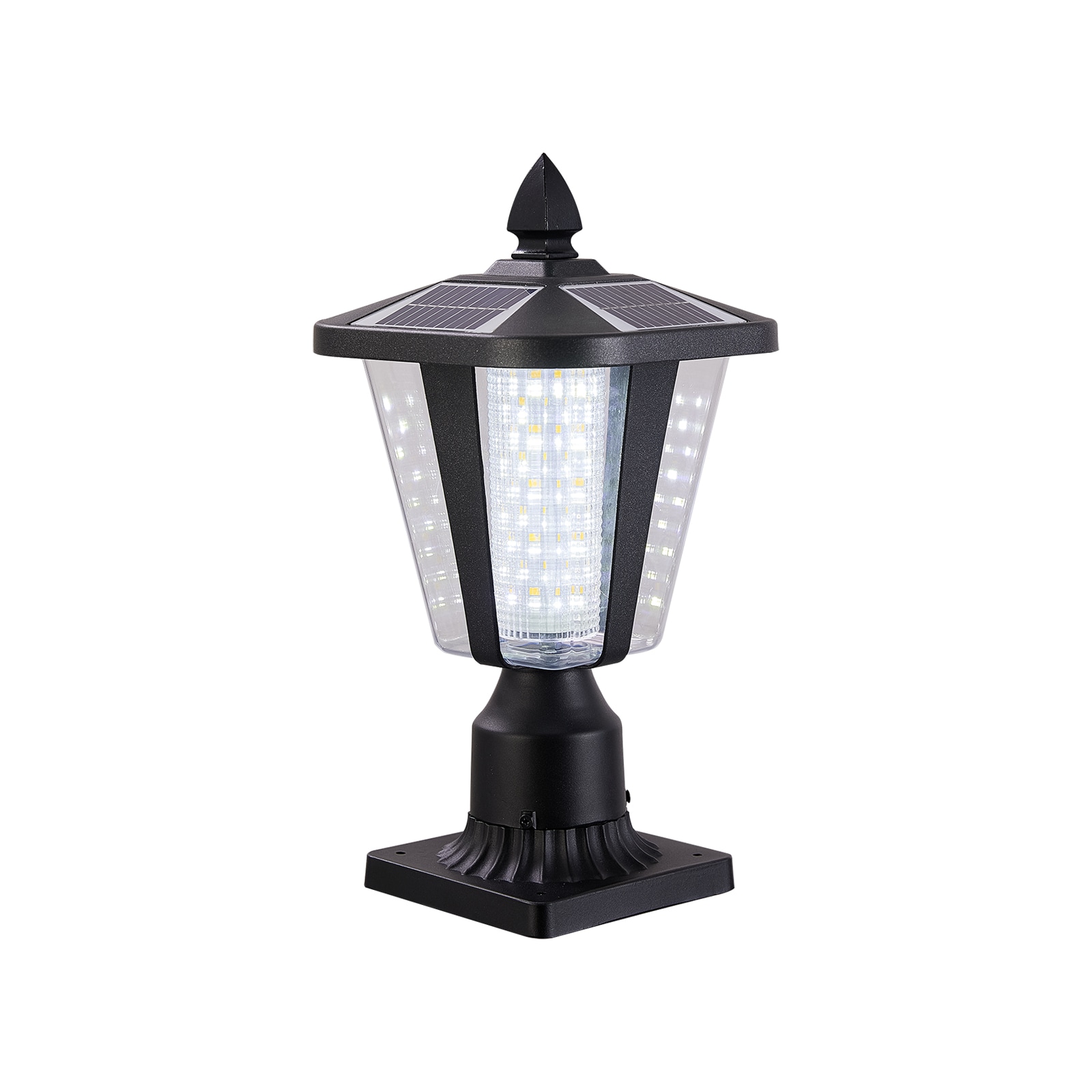 AAZJ LG-103860 Path Lights 1000 -Lumens Black Solar LED Outdoor Path Light ( 6000-K )