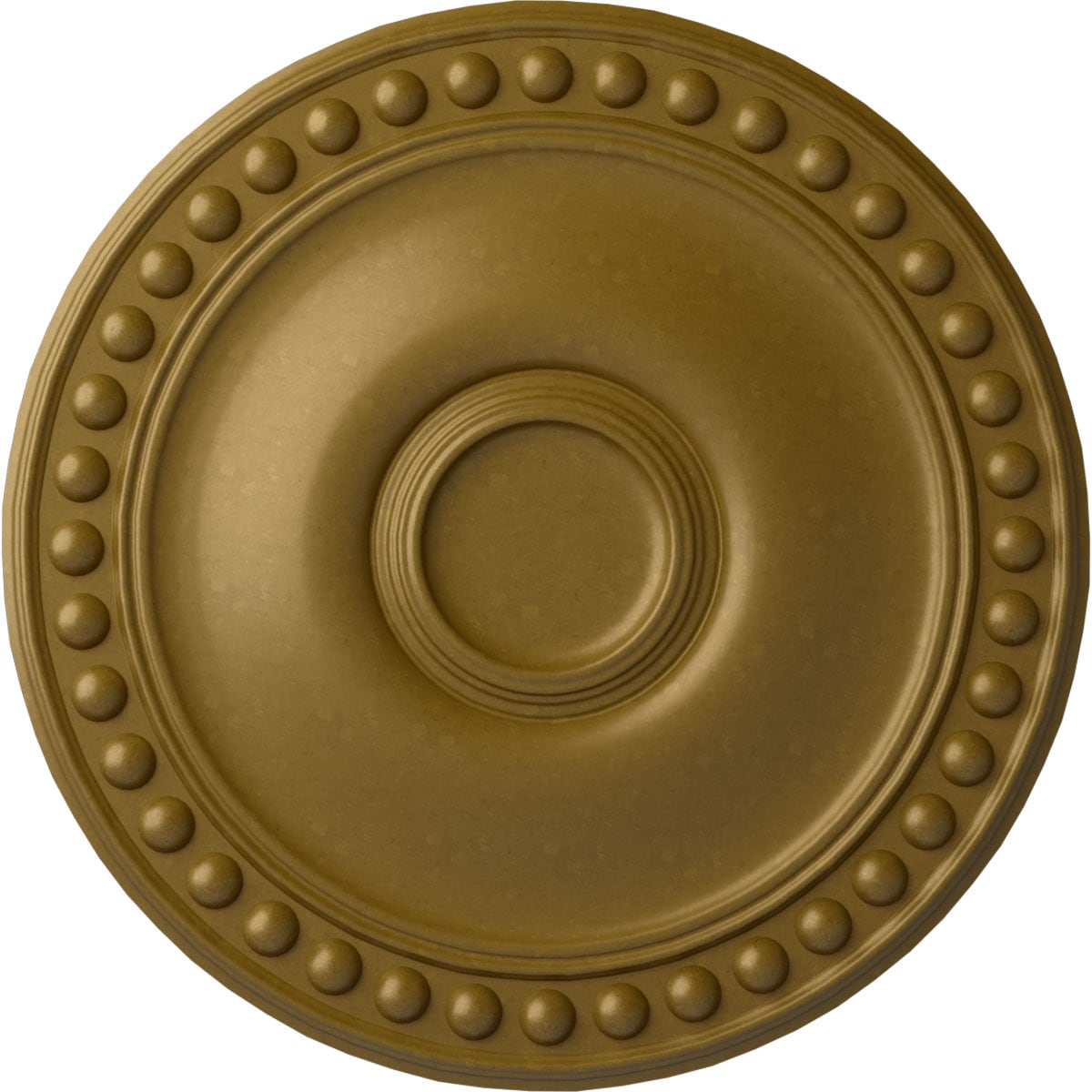 Ekena Millwork CM19FOGLS Foster 19.125-in W x 19.125-in L Painted Gold Polyurethane Whole Ceiling Medallion