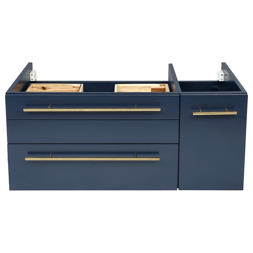 Fresca FCB6136RBL-VSL-L Lucera 36-in Royal Blue Floating Bathroom Vanity Base Cabinet without Top
