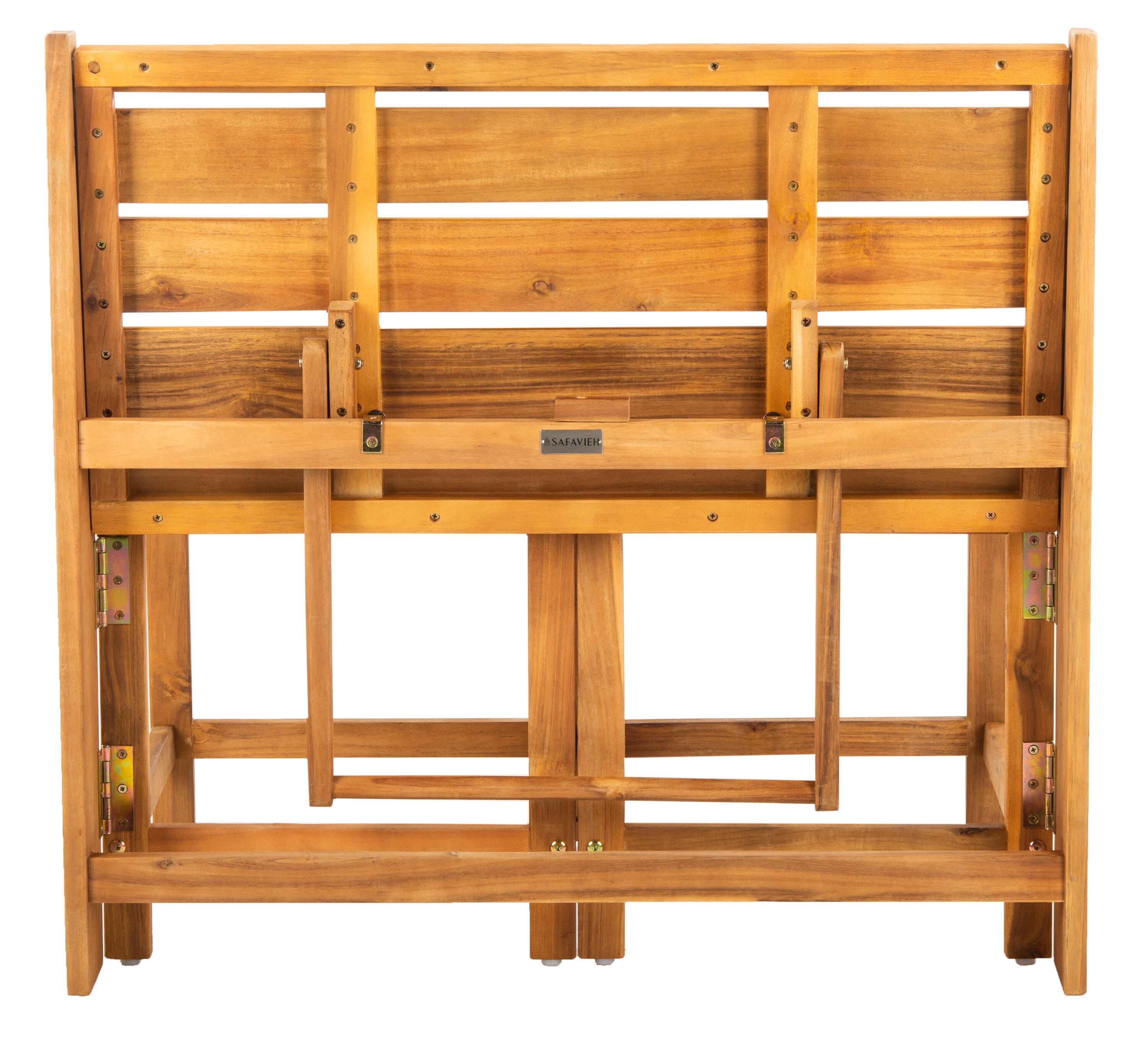 Safavieh PAT6752A Belamy 63-in W x 31.5-in H Natural Acacia Folding Bench