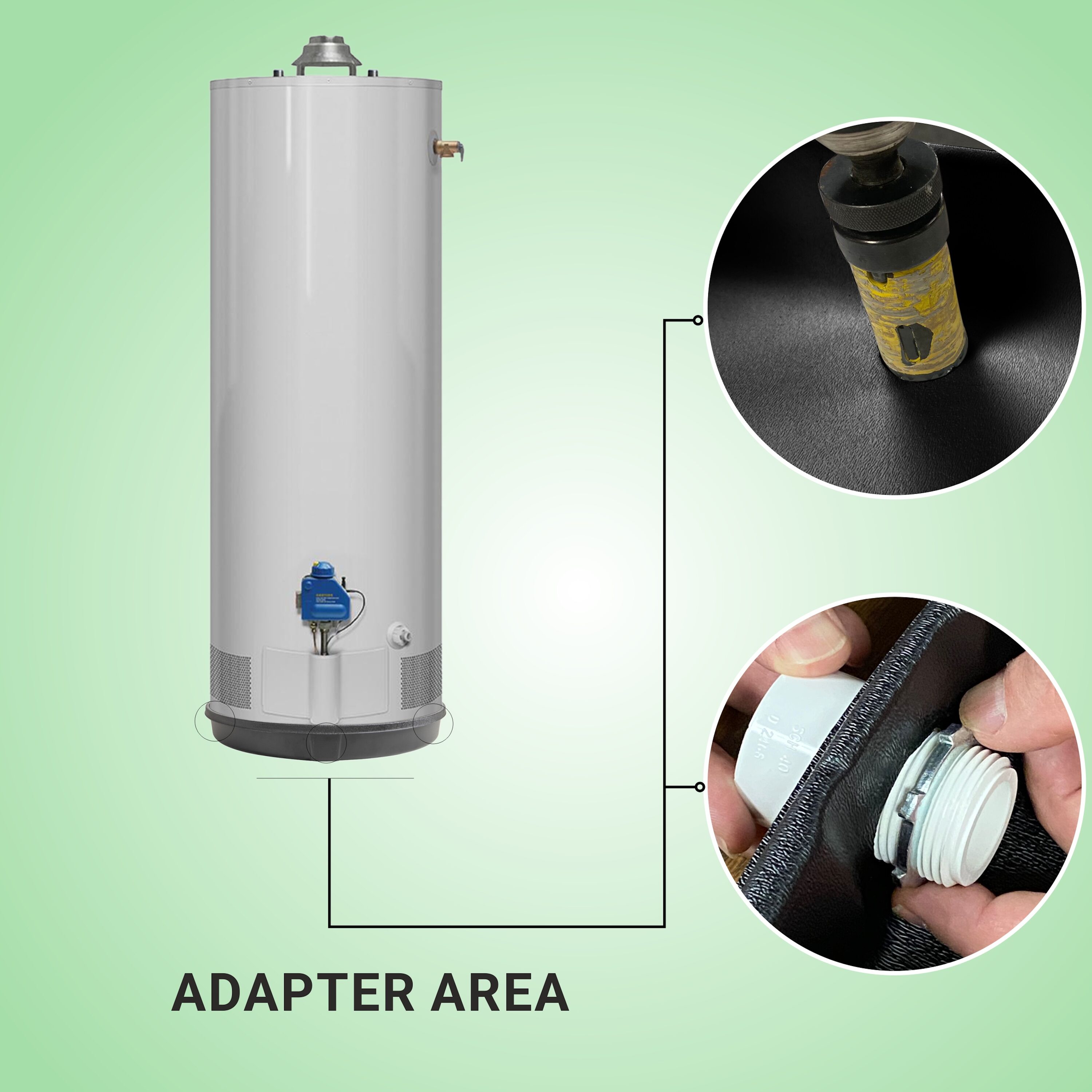 AP12935 - AP12935 - Water Heater Drain Pan - Plastic, 24 x 2-3/4