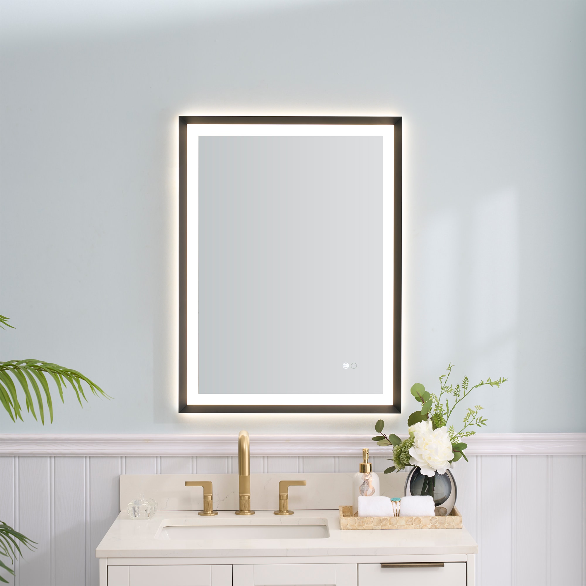 WELLFOR W6FM2432MB Framed-Bath-Mirrors - View #3
