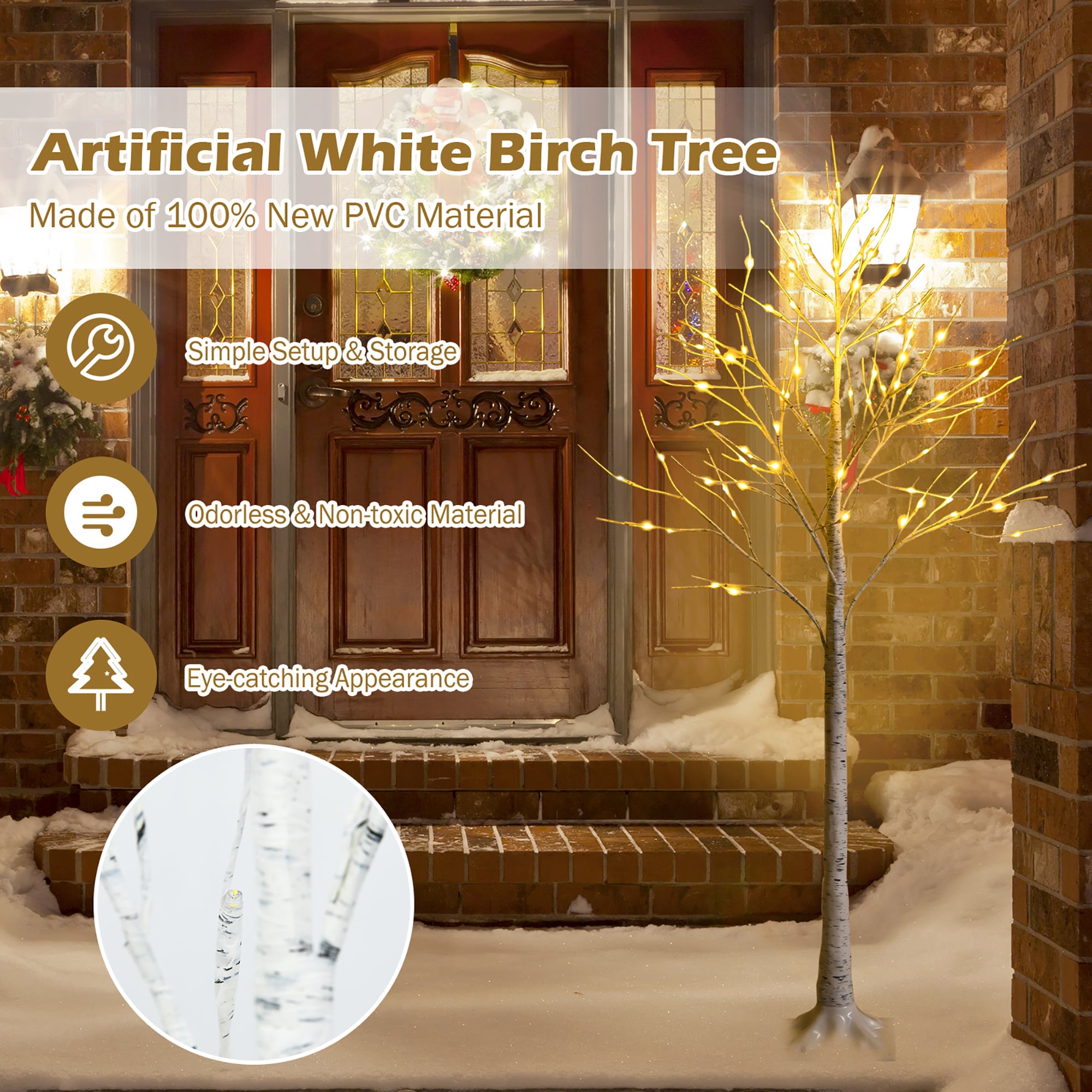 Costway CM23468US Artificial-Christmas-Trees - View #5
