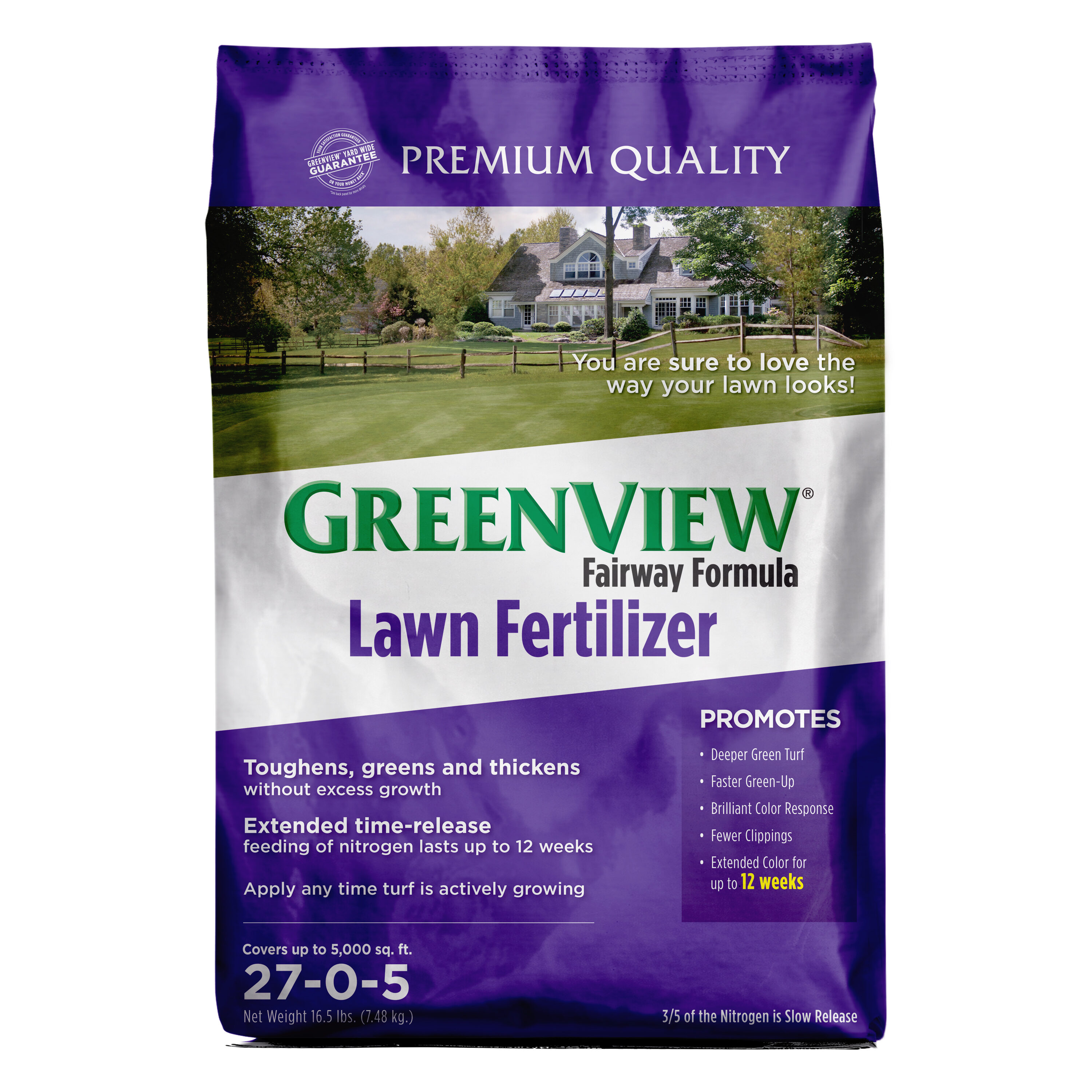 Greenview Fairway Formula 16.5-lb 5000-sq ft 27-0-5 All Purpose Lawn Fertilizer #2129187