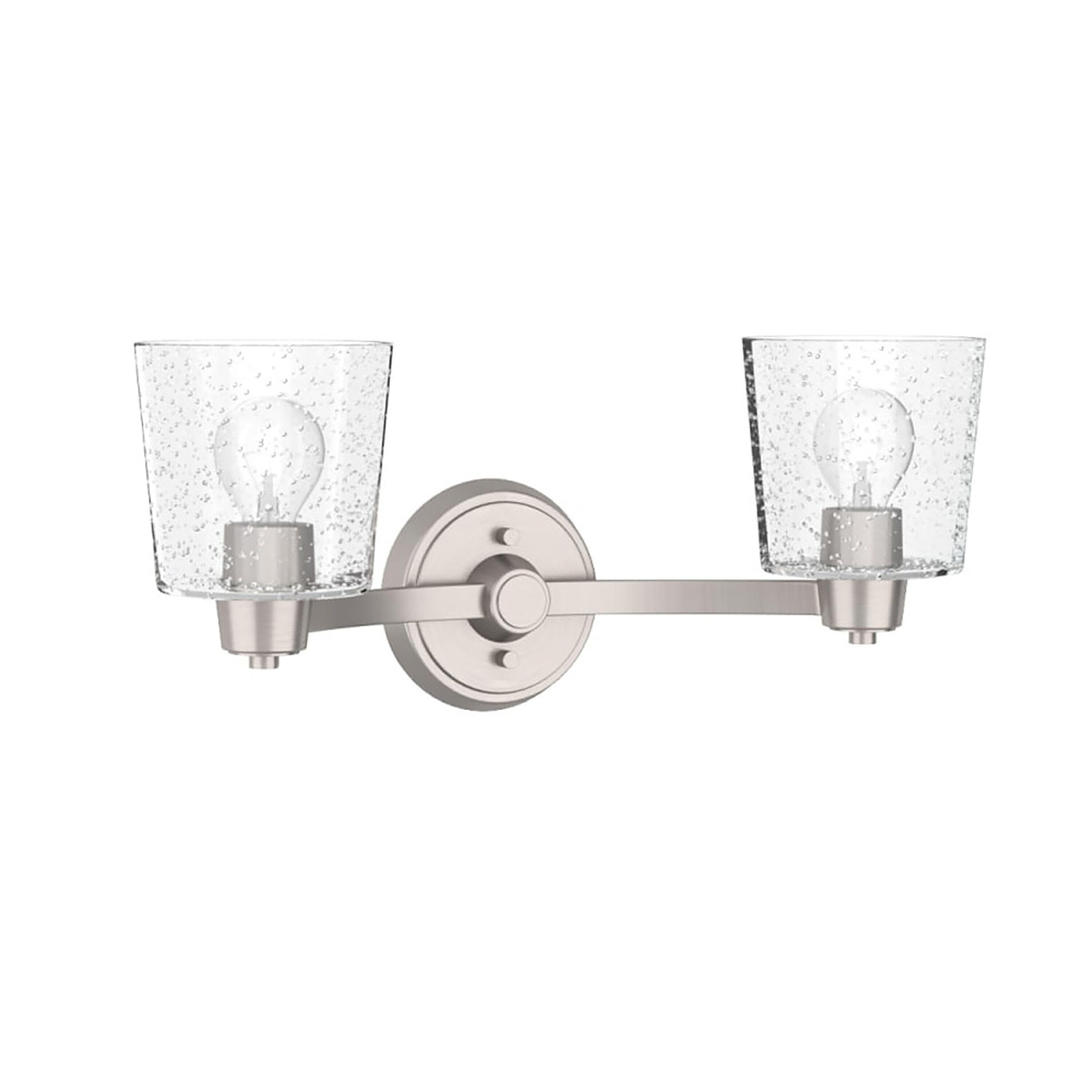 Signature Hardware 442453 Windsor Gate 20-in 2-Light Brushed Nickel Contemporary/Modern Vanity Light