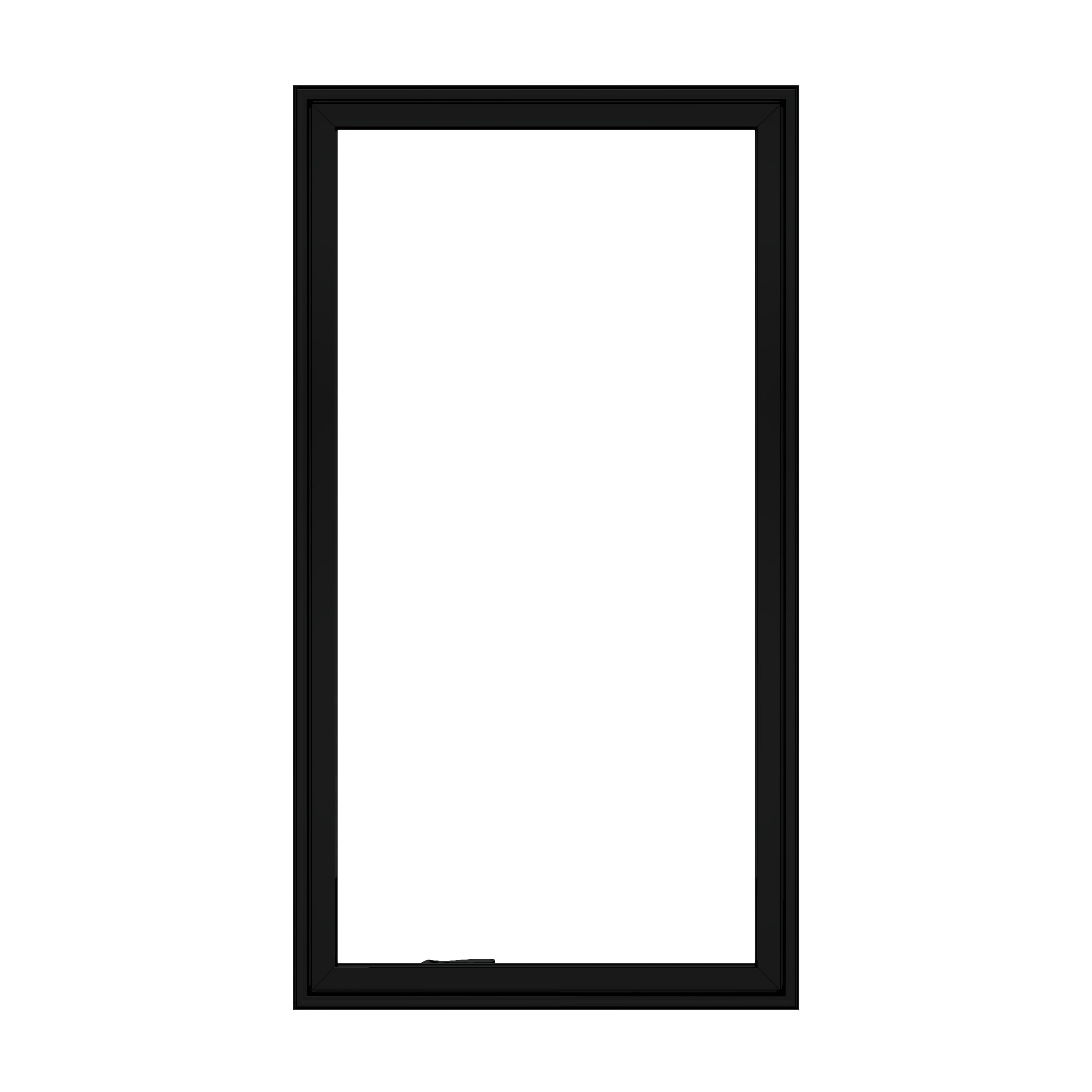 Pella 1000012122 Lifestyle 29-in x 59-in x Black Left-Handed Wood Casement Window Annealed Glass