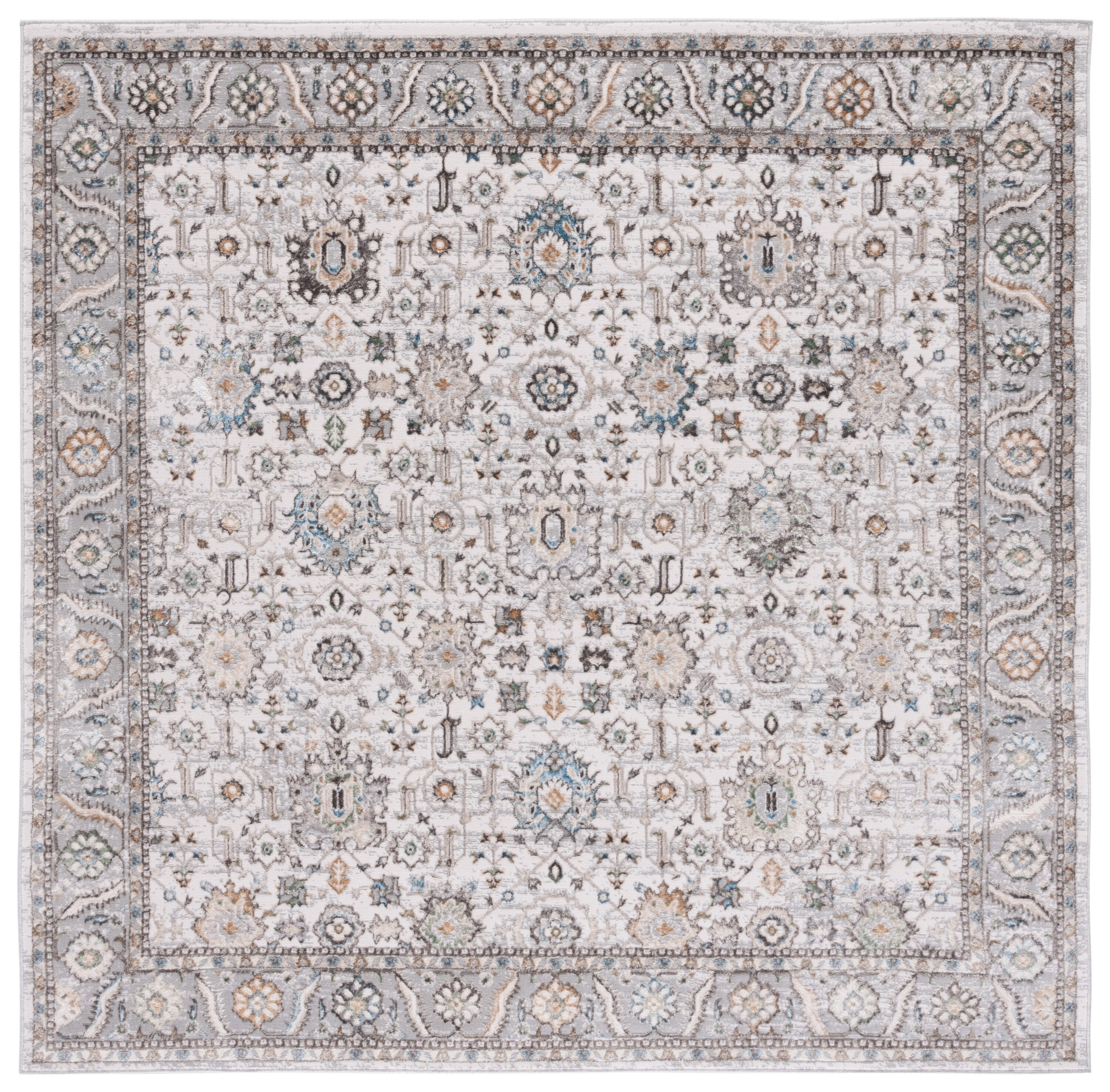 Bel Air 246B Beige/Grey 7 X 7 Area Rug