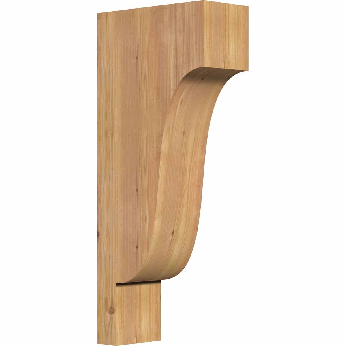 Ekena Millwork COR06X12X28NEW00SWR 5.5-in x 12-in x 28-in Newport Unfinished Western red cedar Wood Paintable/Stainable Corbel