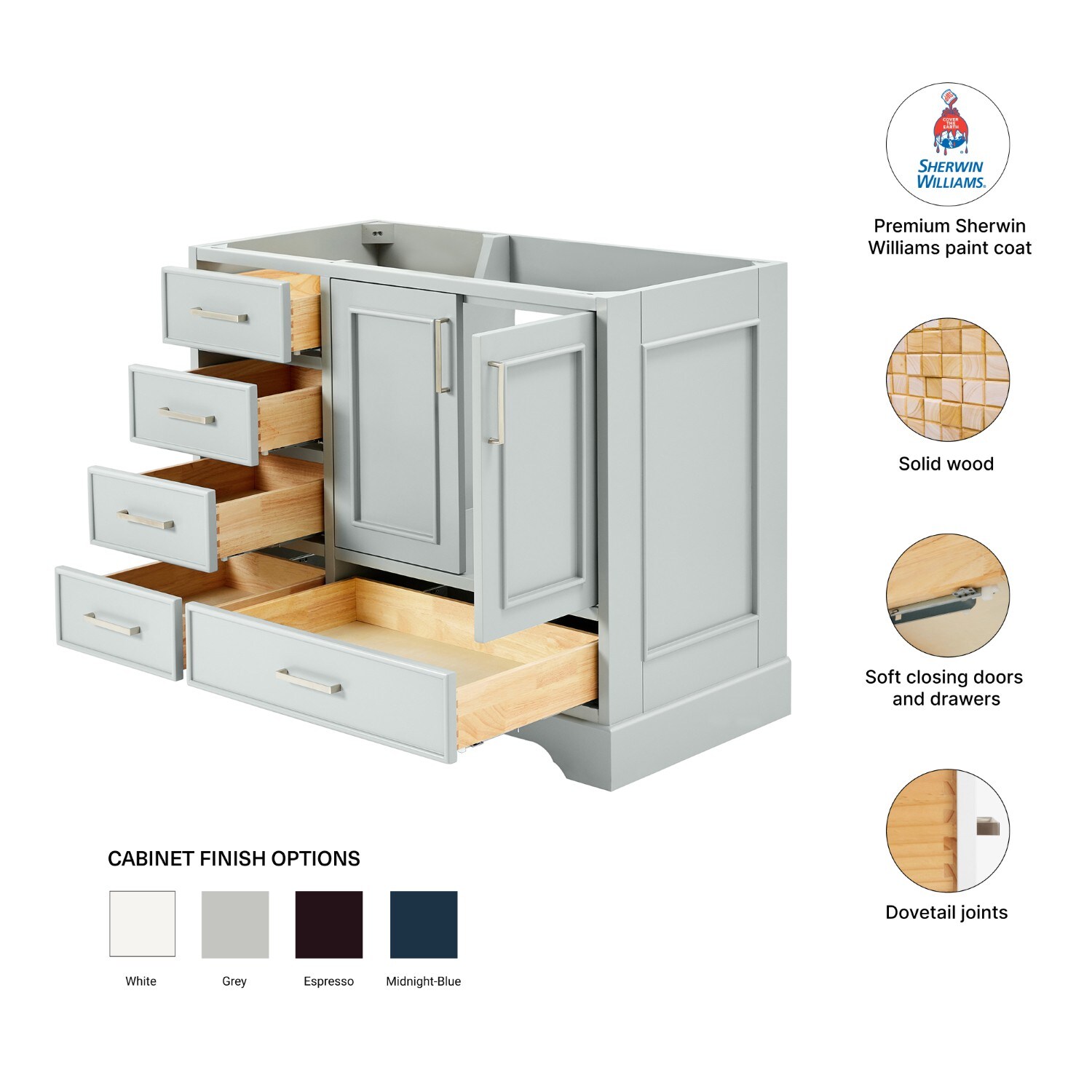 ARIEL M042S-R-BC-GRY vanities - View #5