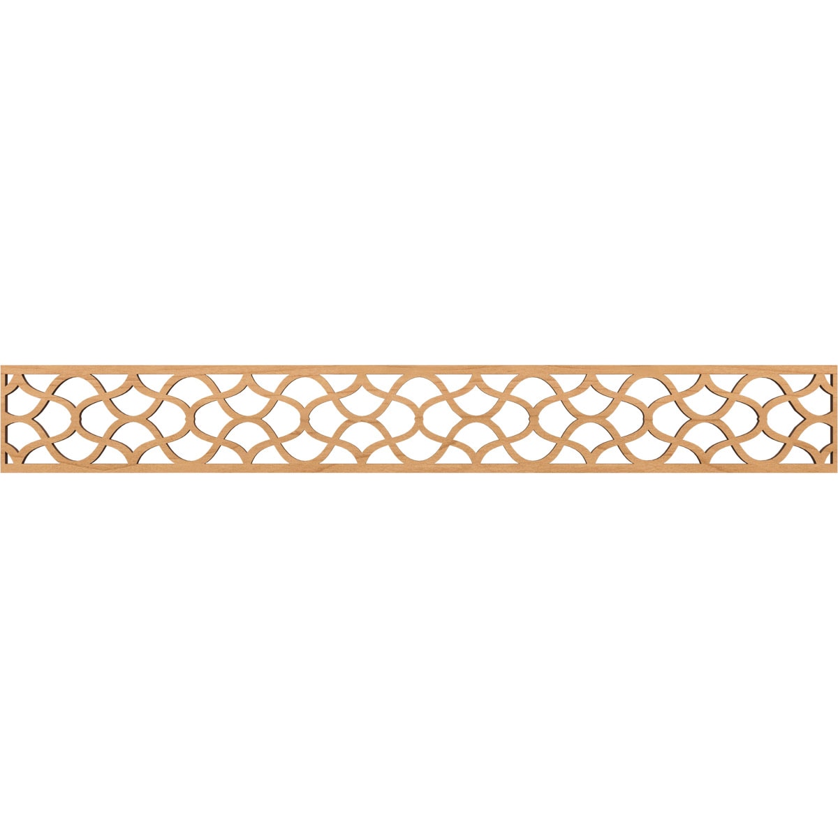 Ekena Millwork MLDB06X46RSTMA Resort Fretwork Flat Trim 6-in x 3.86-ft Maple Brown Unfinished 2156811 Pierced Wall Panel Moulding