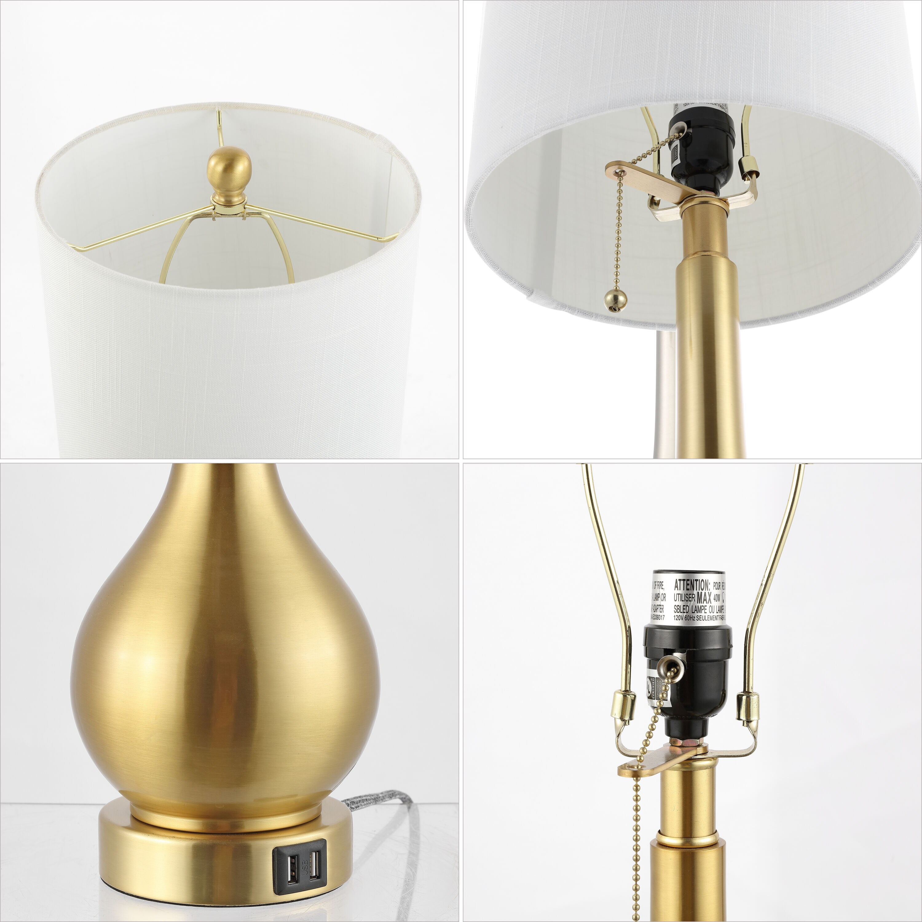 JONATHAN  Y JYL1127C-SET2 Table-Lamps - View #7