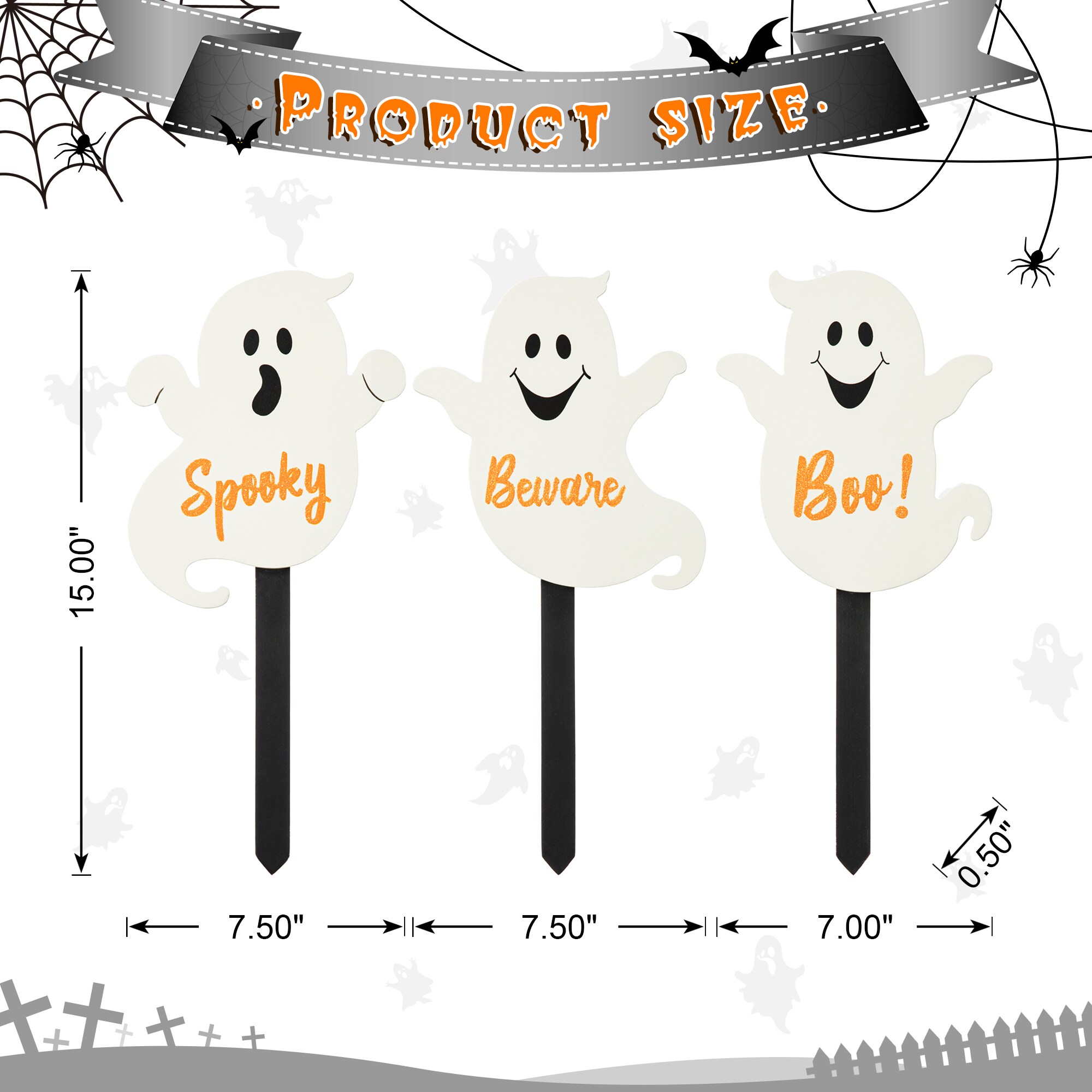 Glitzhome 2030200009 Outdoor-Halloween-Decor - View #5