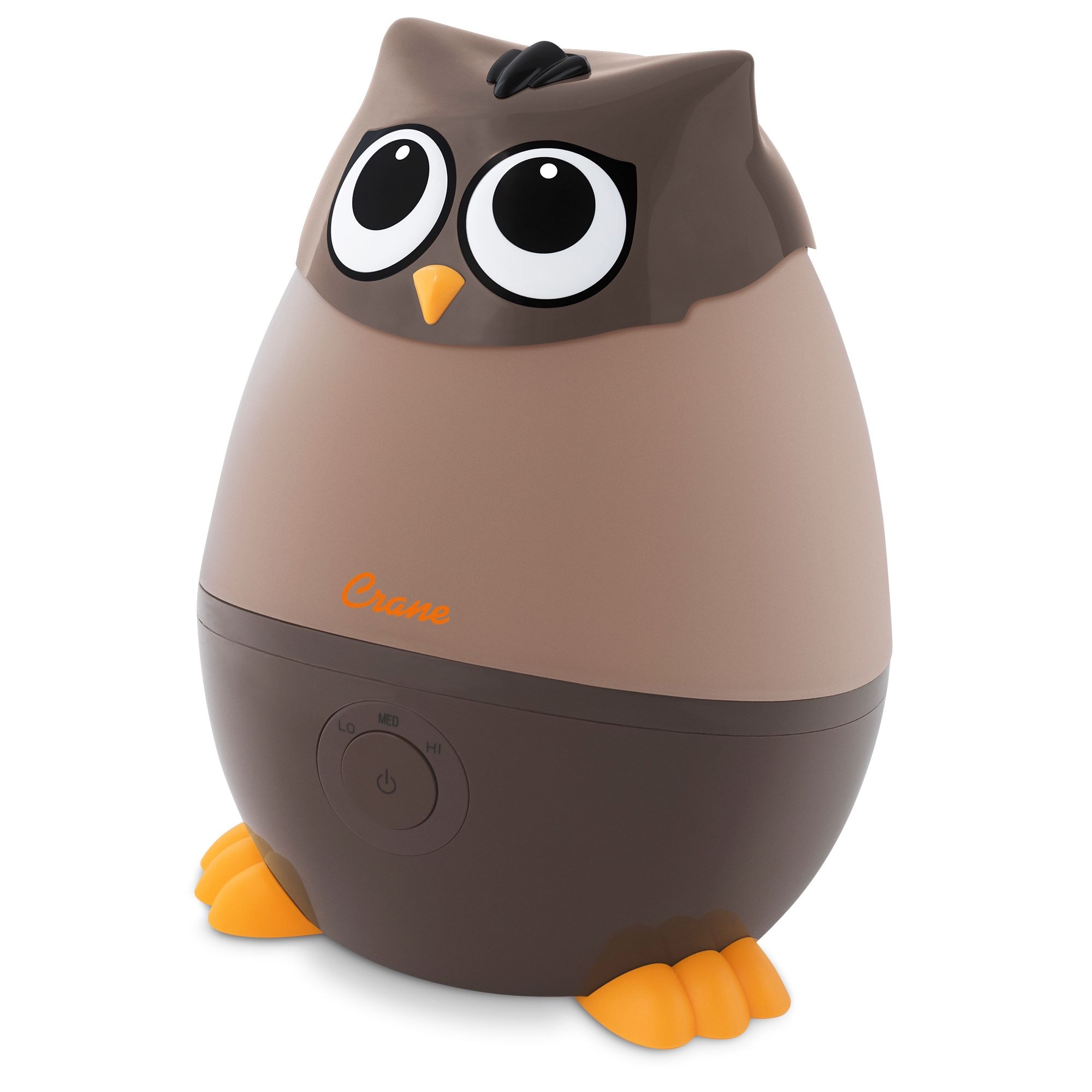 Crane EE-8259 Adorable Mini Owl 0.5-Gallon Tabletop Cool mist Humidifier (For Rooms Up To 300-sq ft ) Brown