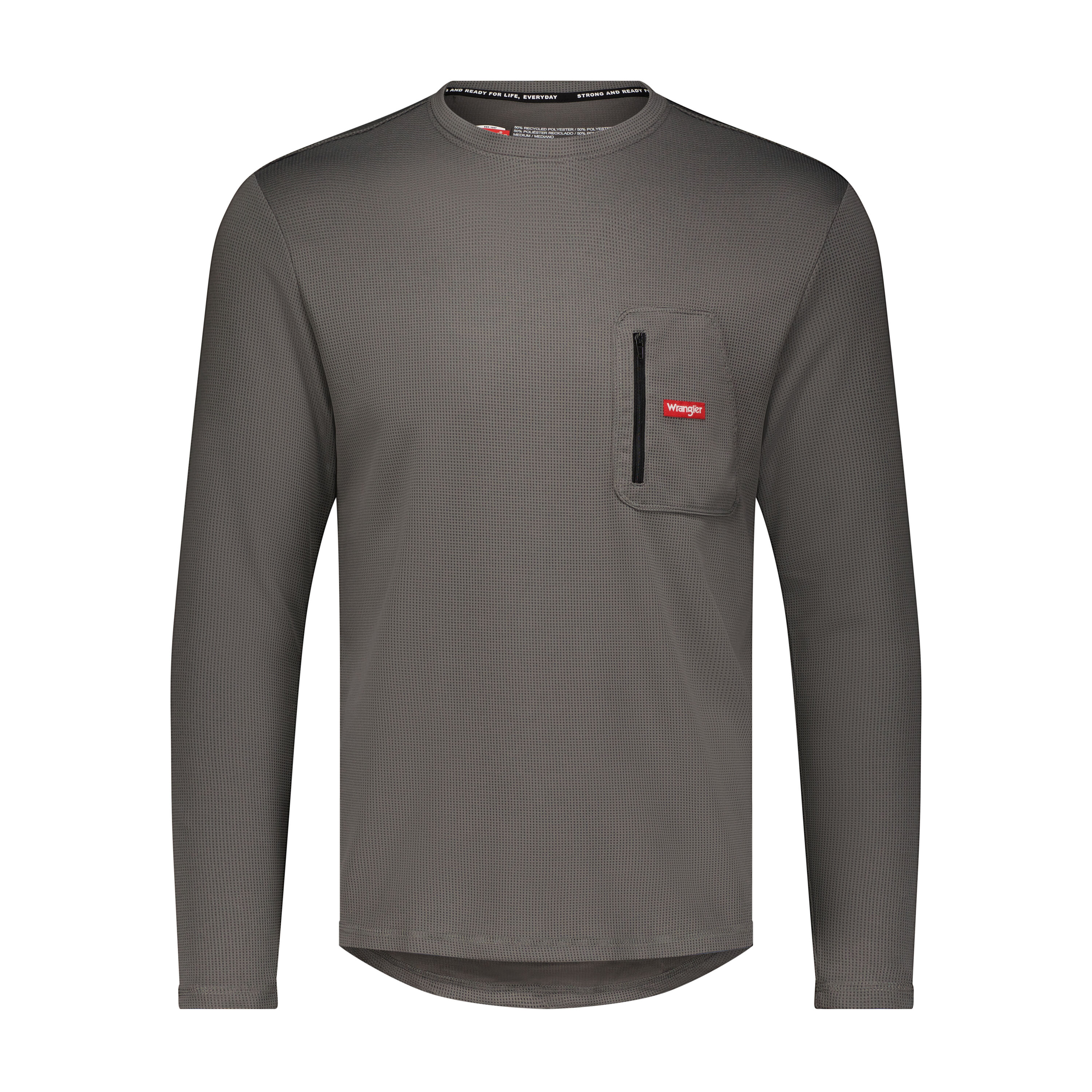 Wrangler WRM10701XLN Gray Polyester Thermal shirt ( X-large )