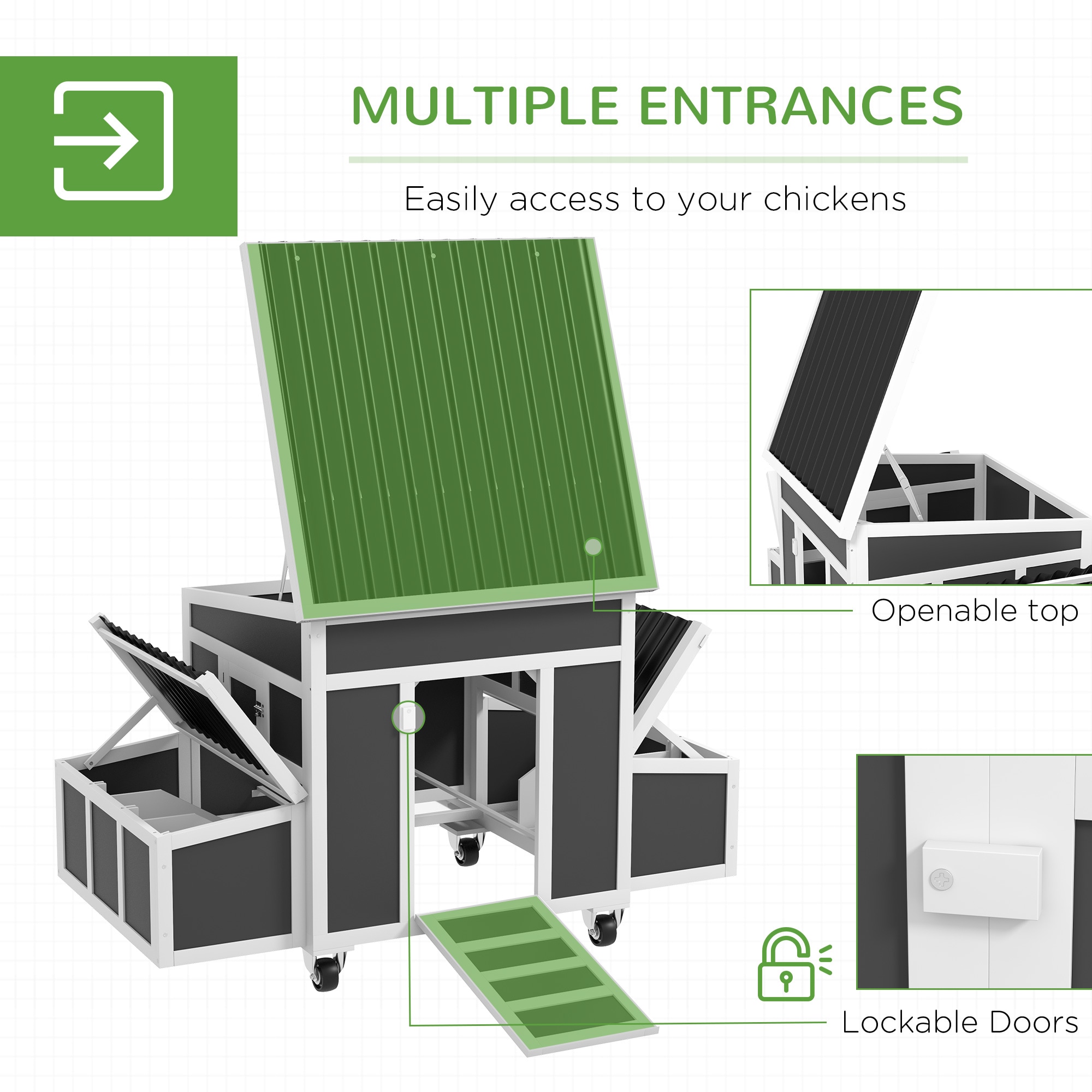 Tinyhomie LW-X-ASKARL450 Chicken-Coops-Rabbit-Hutches - View #4
