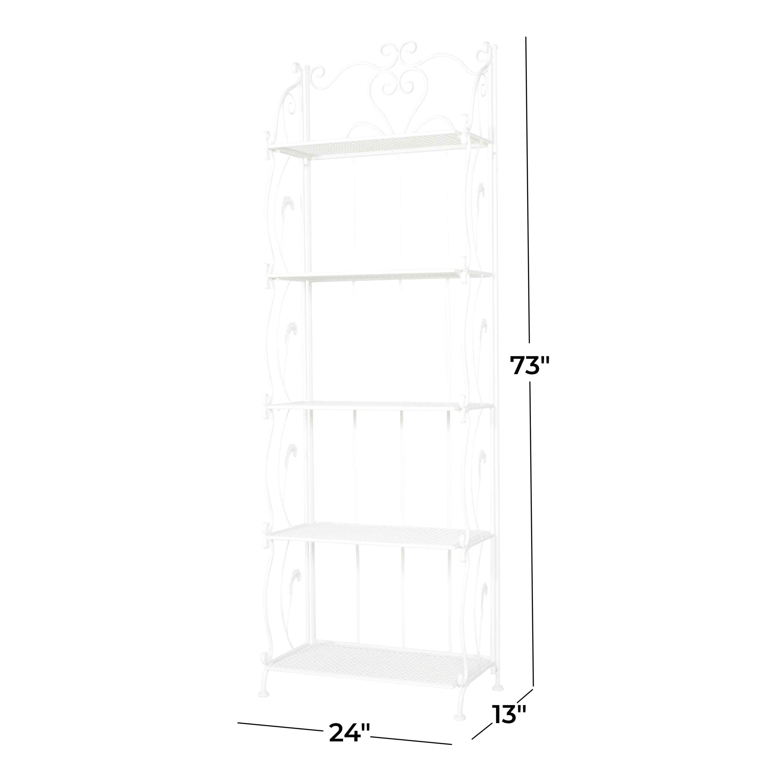 Grayson Lane Traditional White Indoor/Outdoor Tall Folding 5 